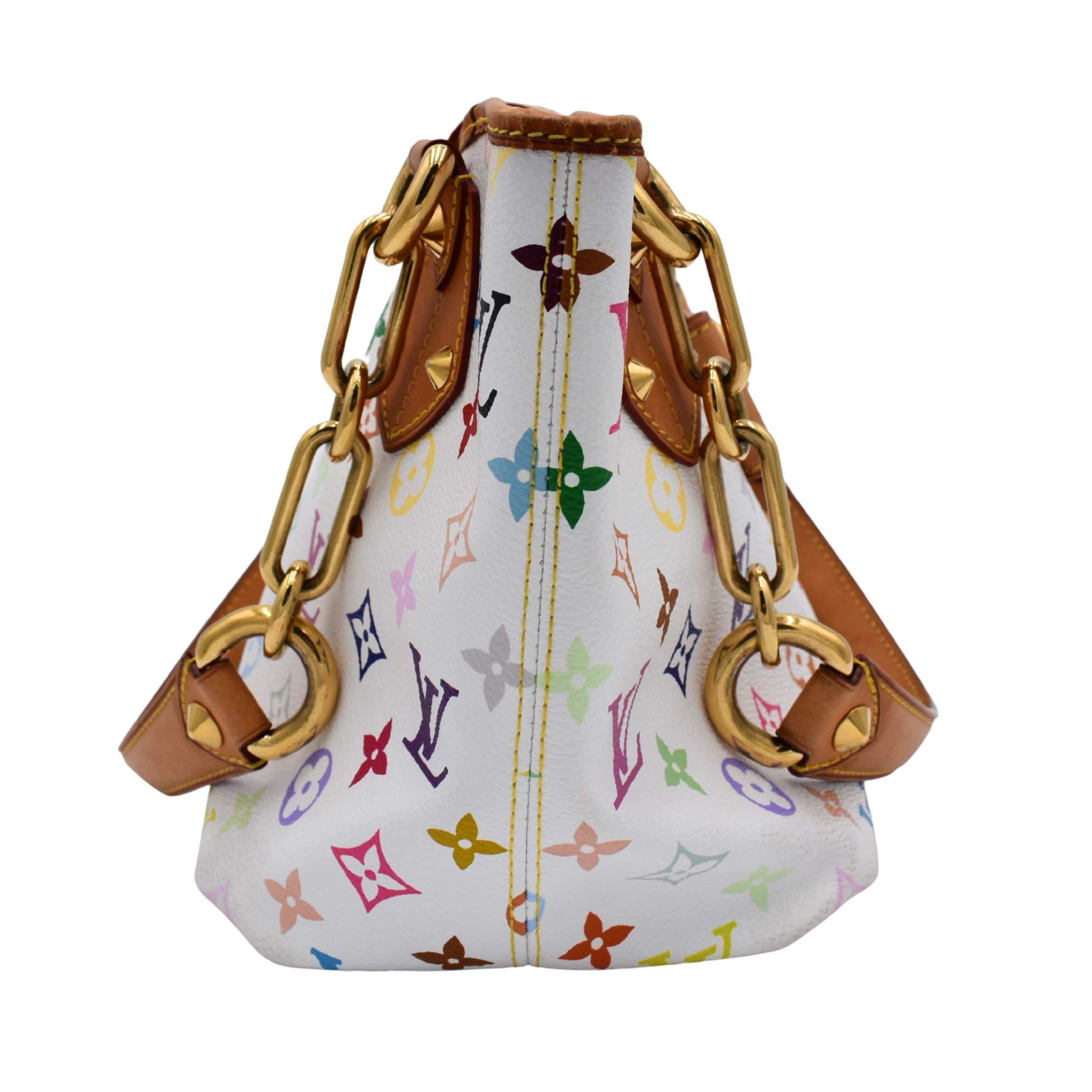 White Multicolor Annie MM Tote