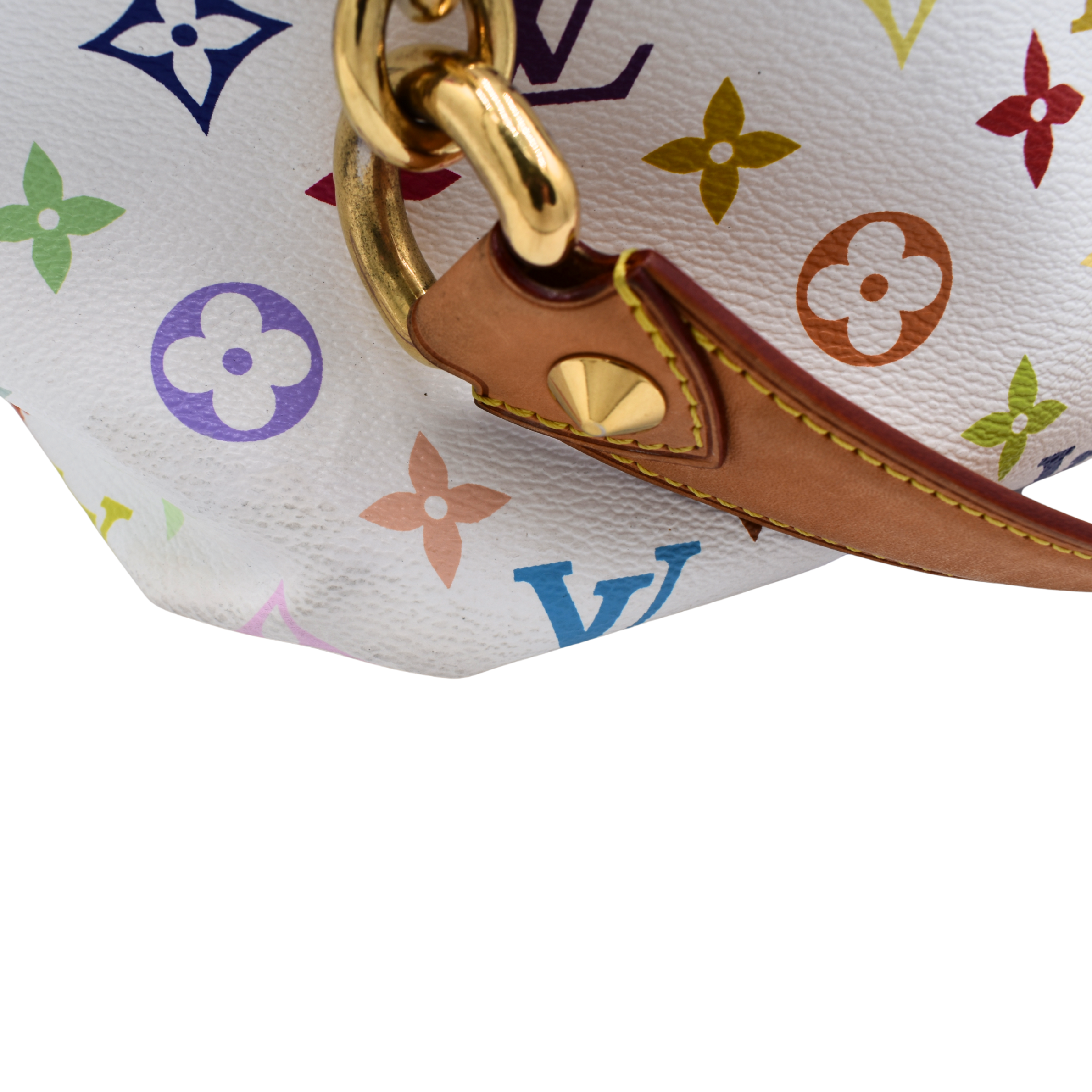 White Multicolor Annie MM Tote