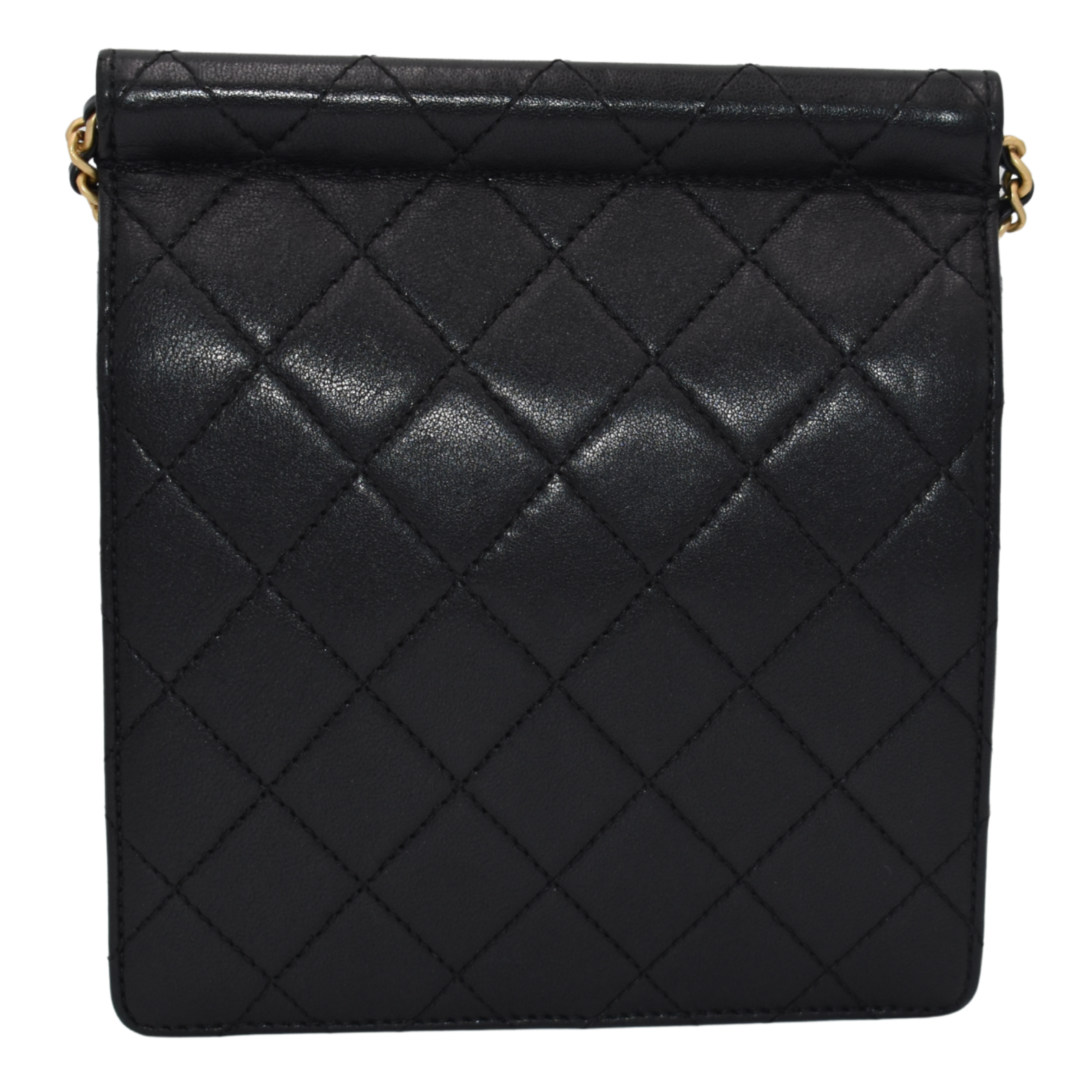 Goatskin Quilted Chic Pearls Flap Bag