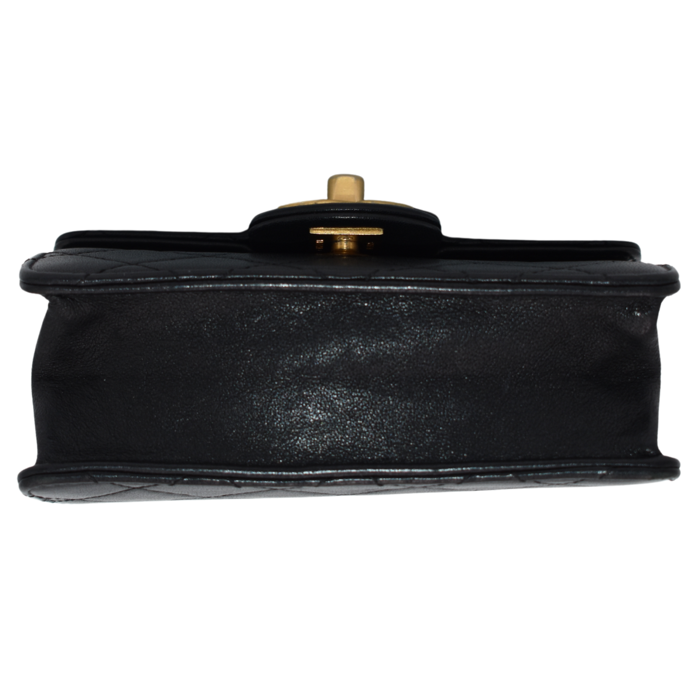 Goatskin Quilted Chic Pearls Flap Bag