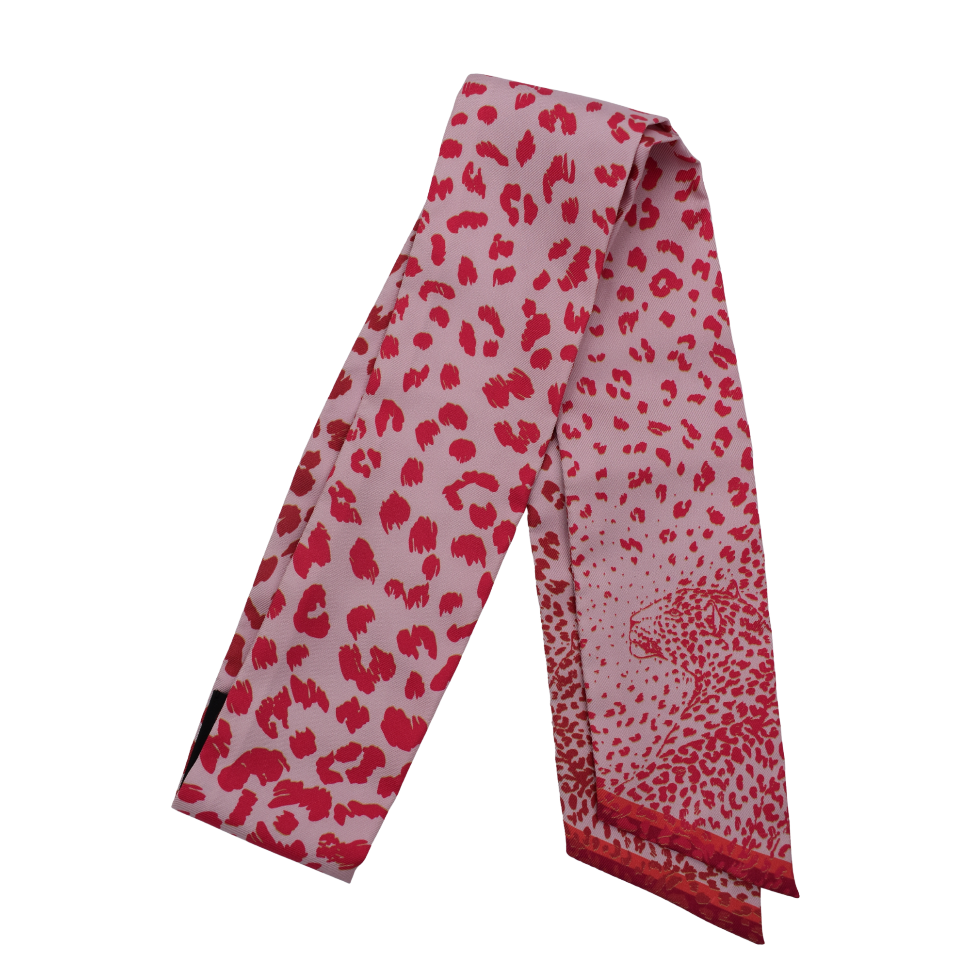 Pink Silk Twilly Scarf