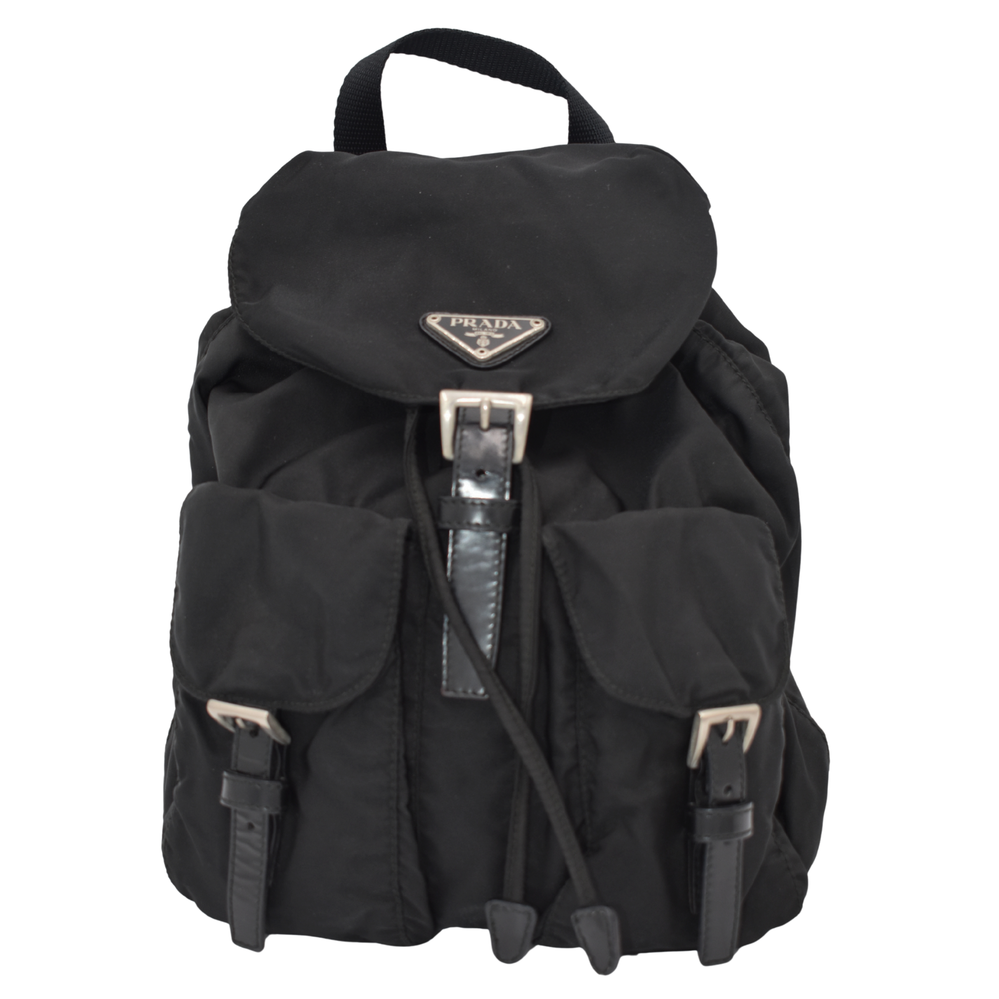 Black Nylon Backpack