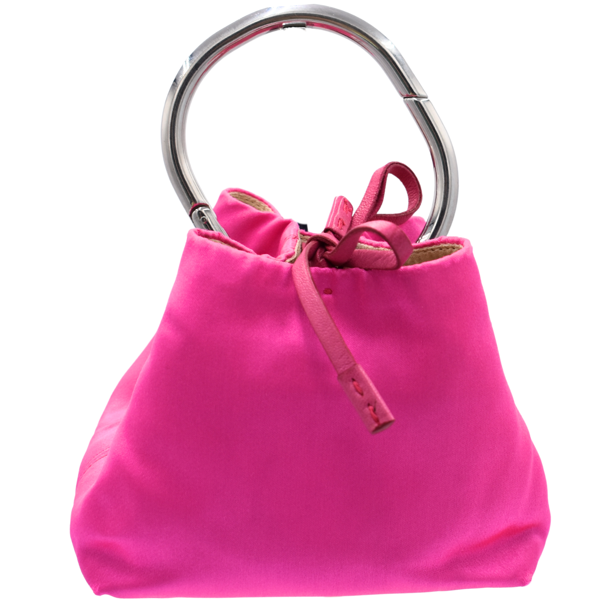 Hot Pink Raso Ring Evening Bag