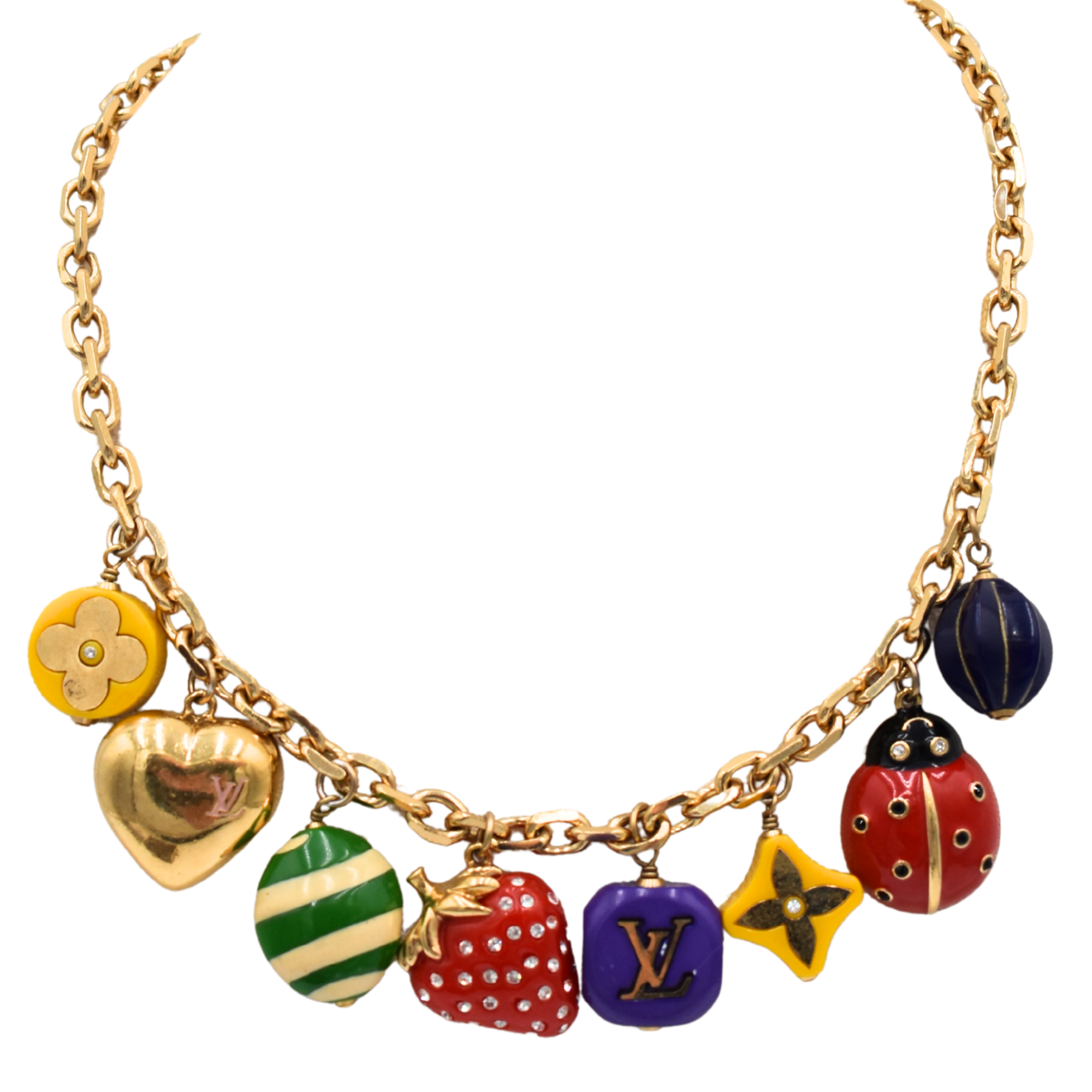Fraise Charm Necklace