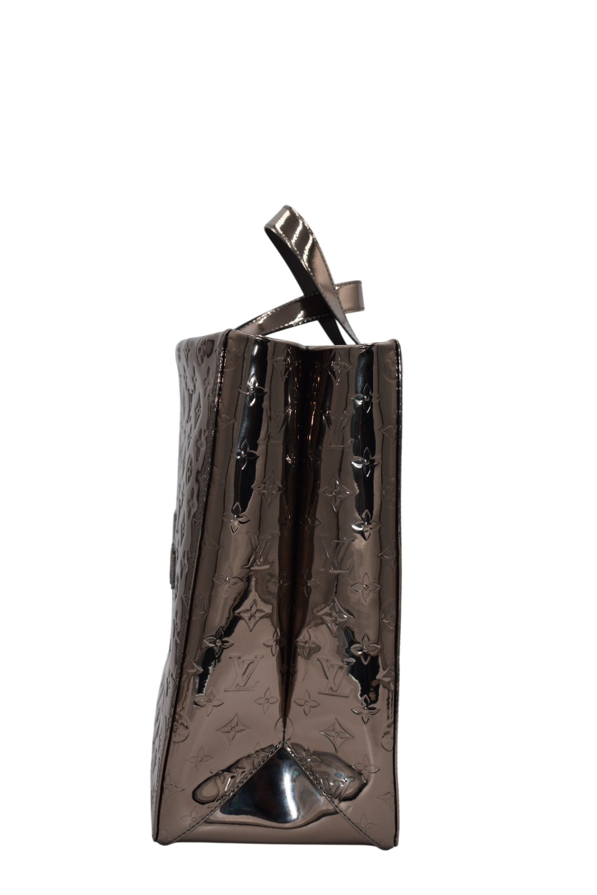 Shopper Tote Metallic Silver MM