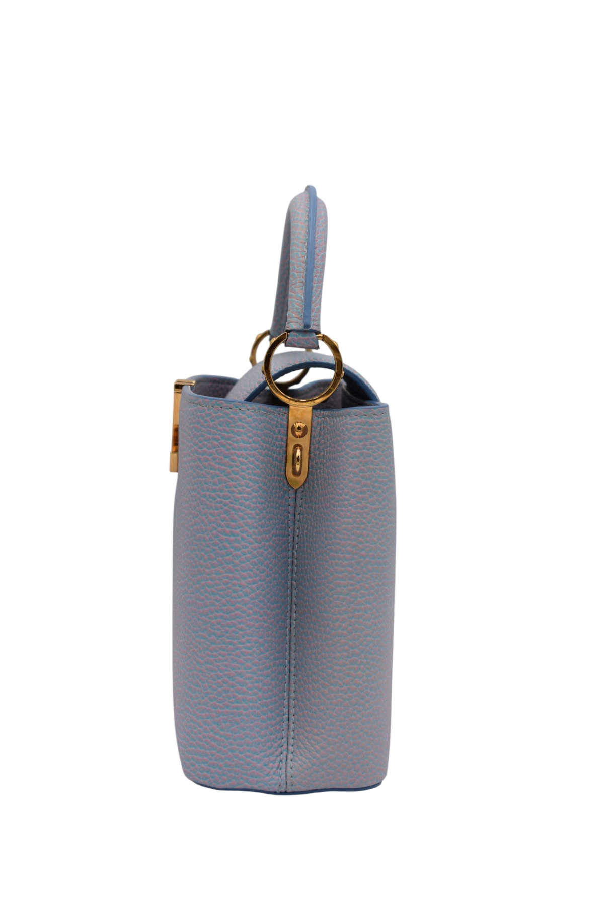 Capucines Taurillon Leather Mother of Pearl Trim