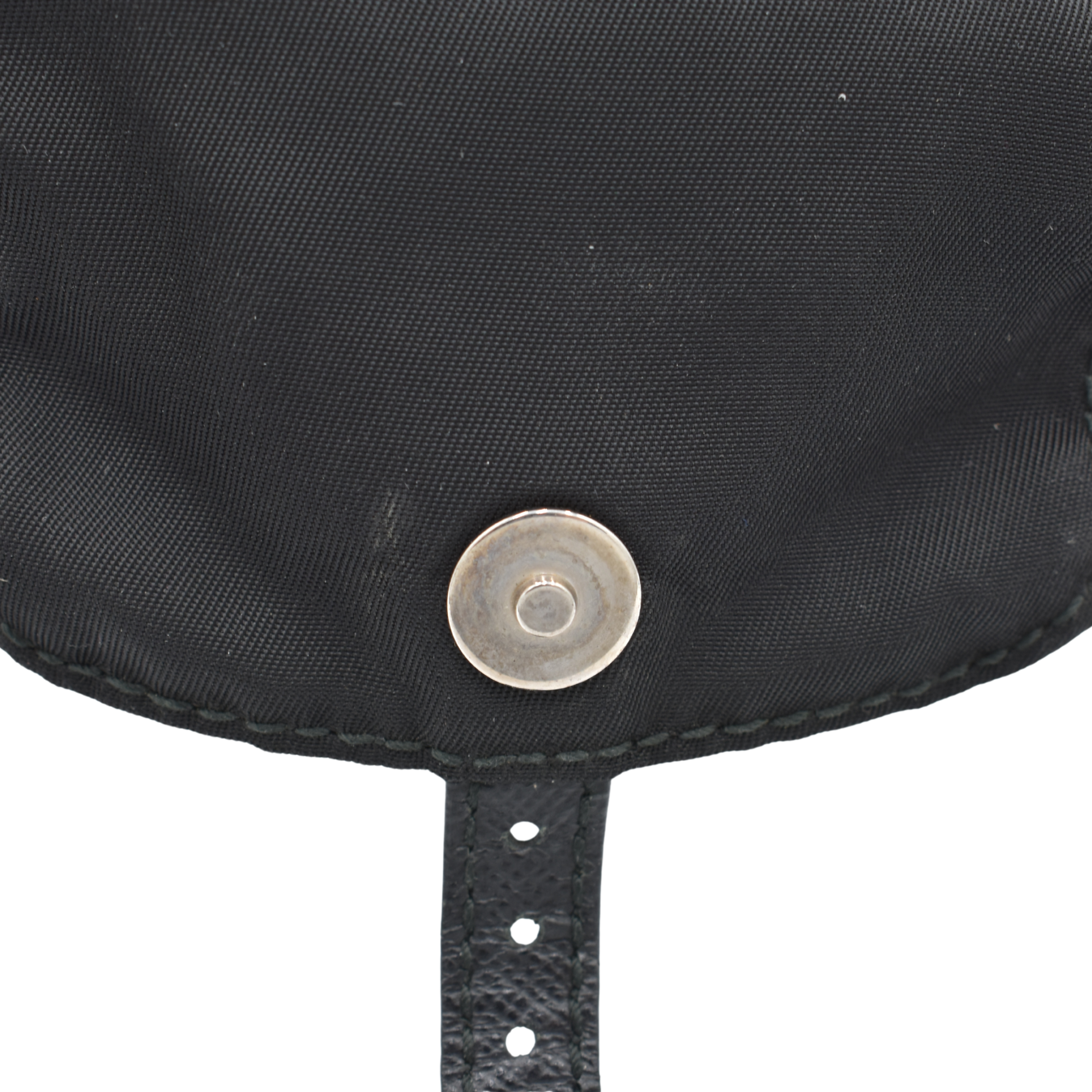 Black Nylon Mini Crossbody Backpack