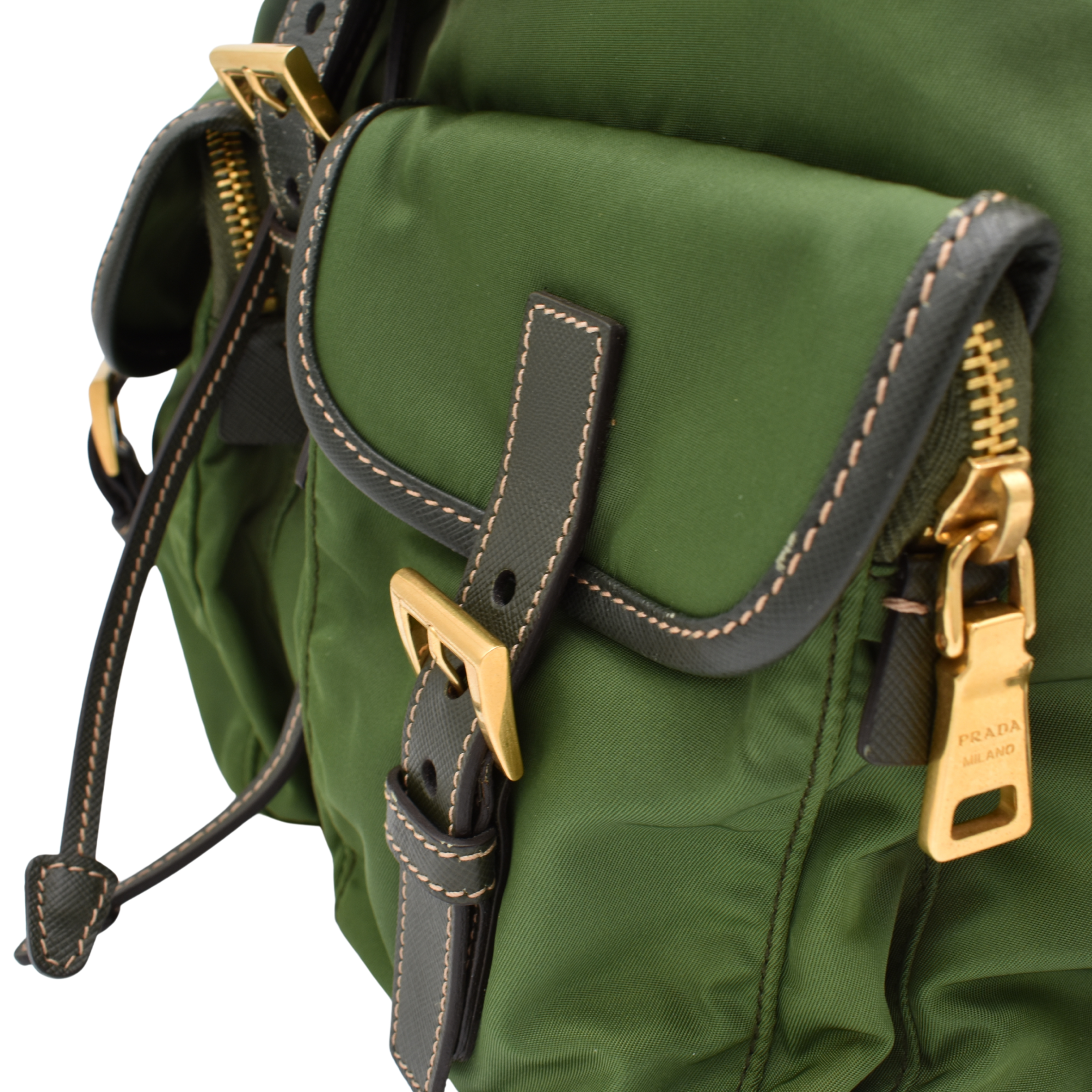 Nylon Backpack Green
