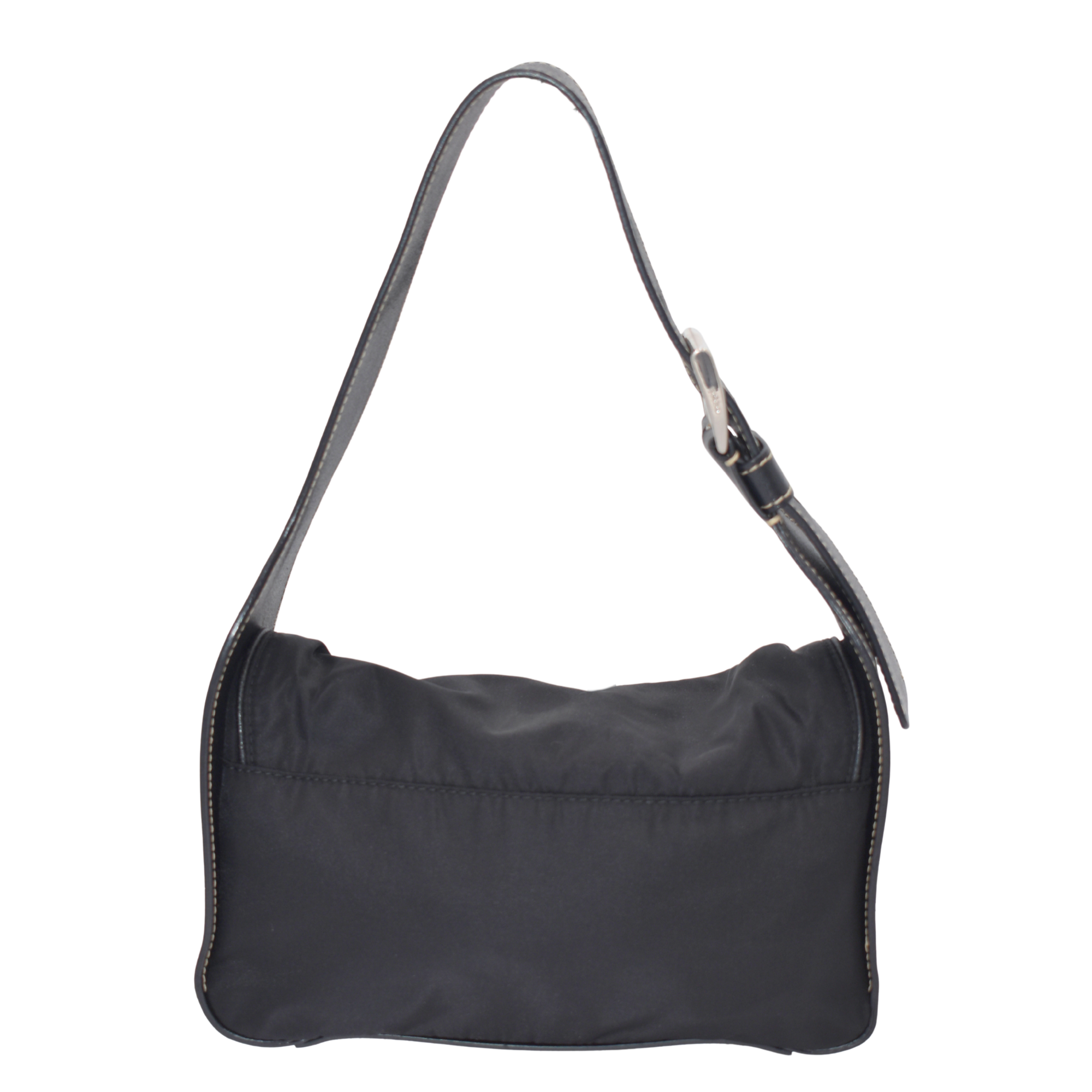 Black Nylon Shoulder Bag