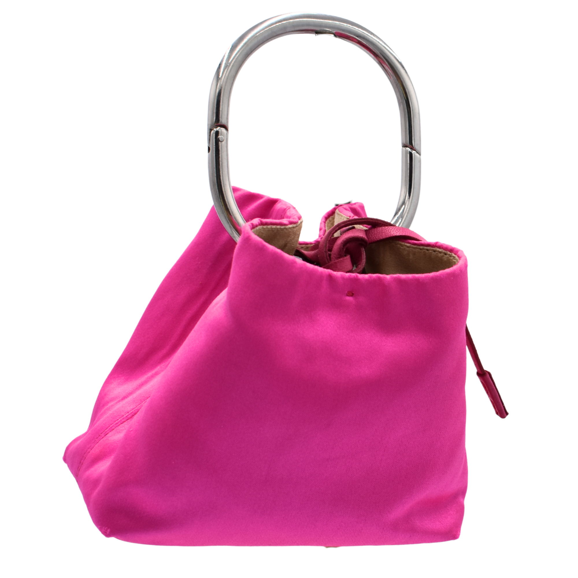 Hot Pink Raso Ring Evening Bag