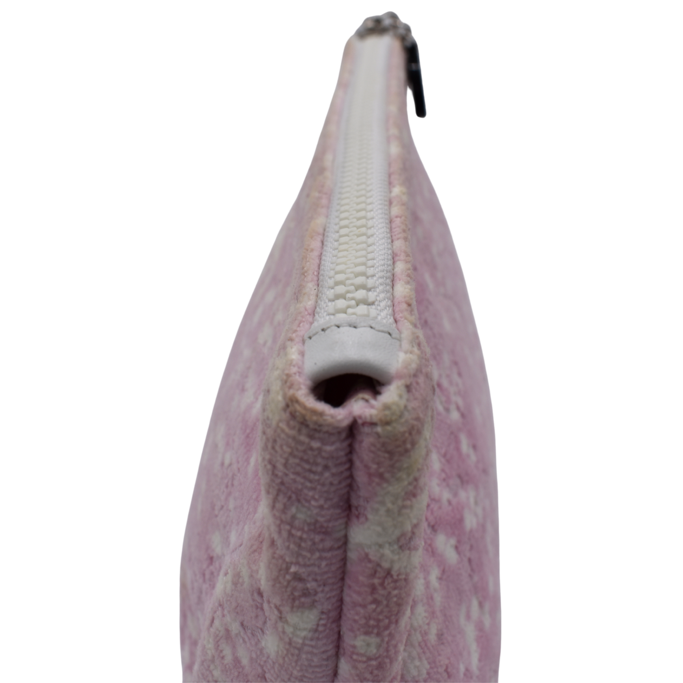 Pile Fabric Pink Pouch