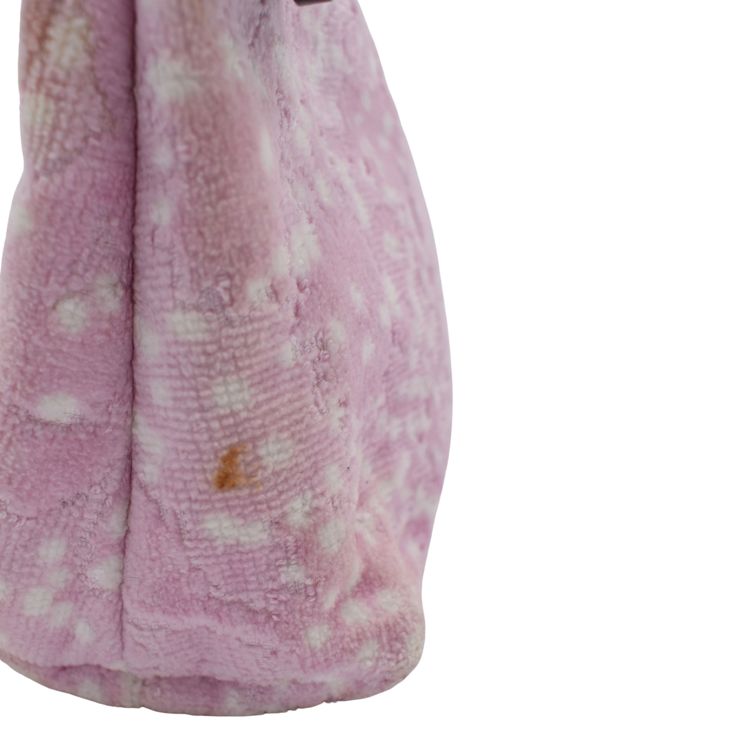 Pile Fabric Pink Pouch