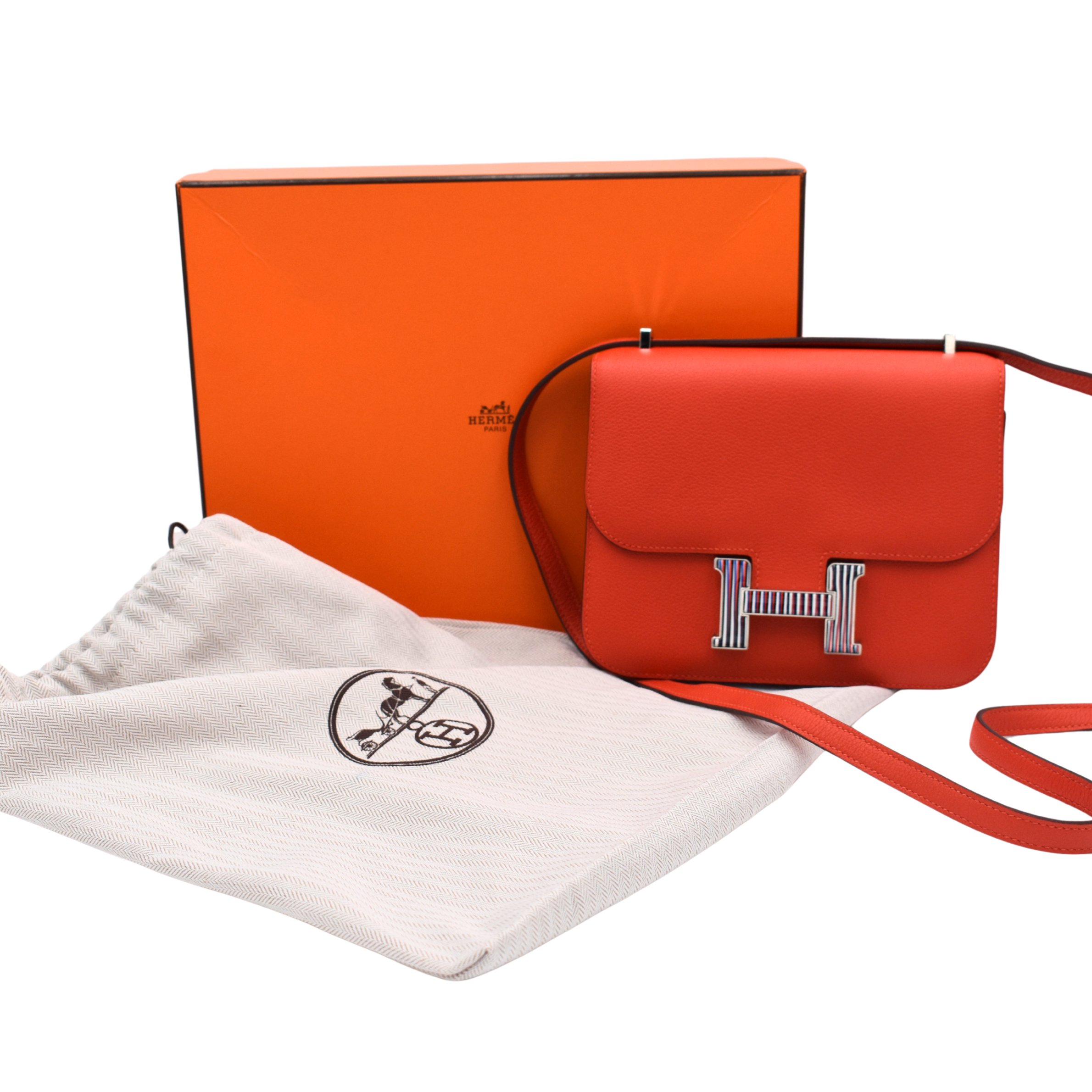 Constance 18 Casaque Epsom Palladium Hardware