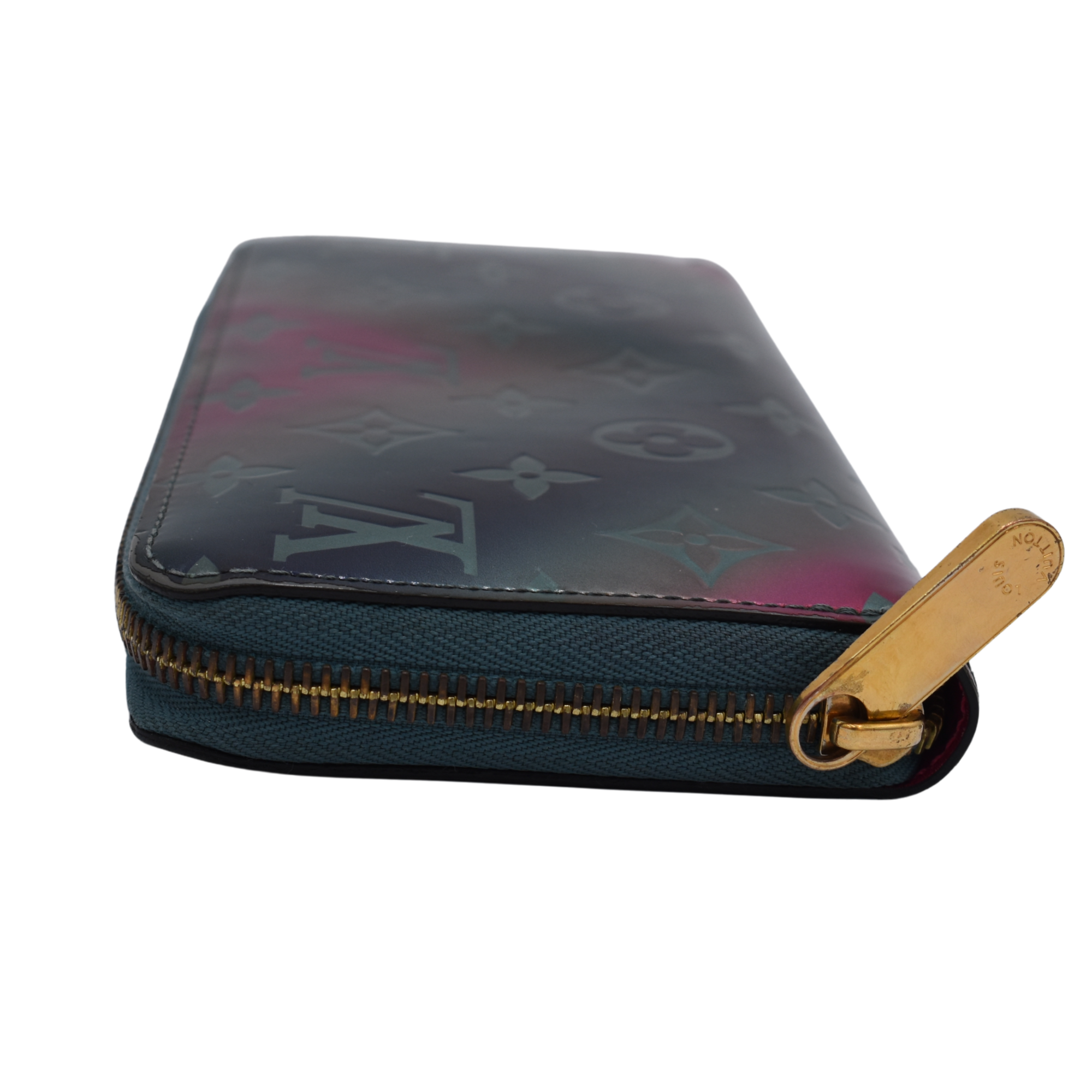 Metallic Vernis Blue/Pink Zippy Wallet