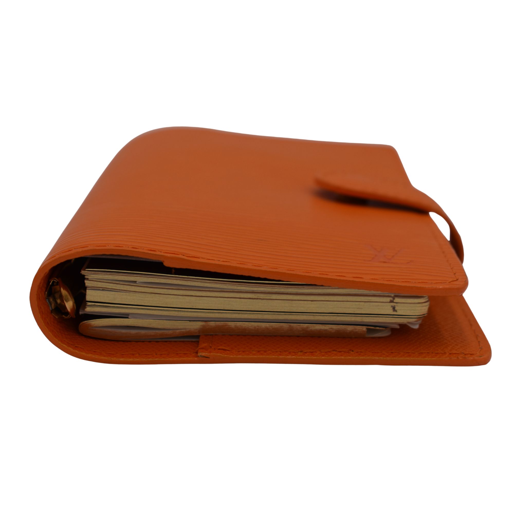 Orange Epi Leather Planner
