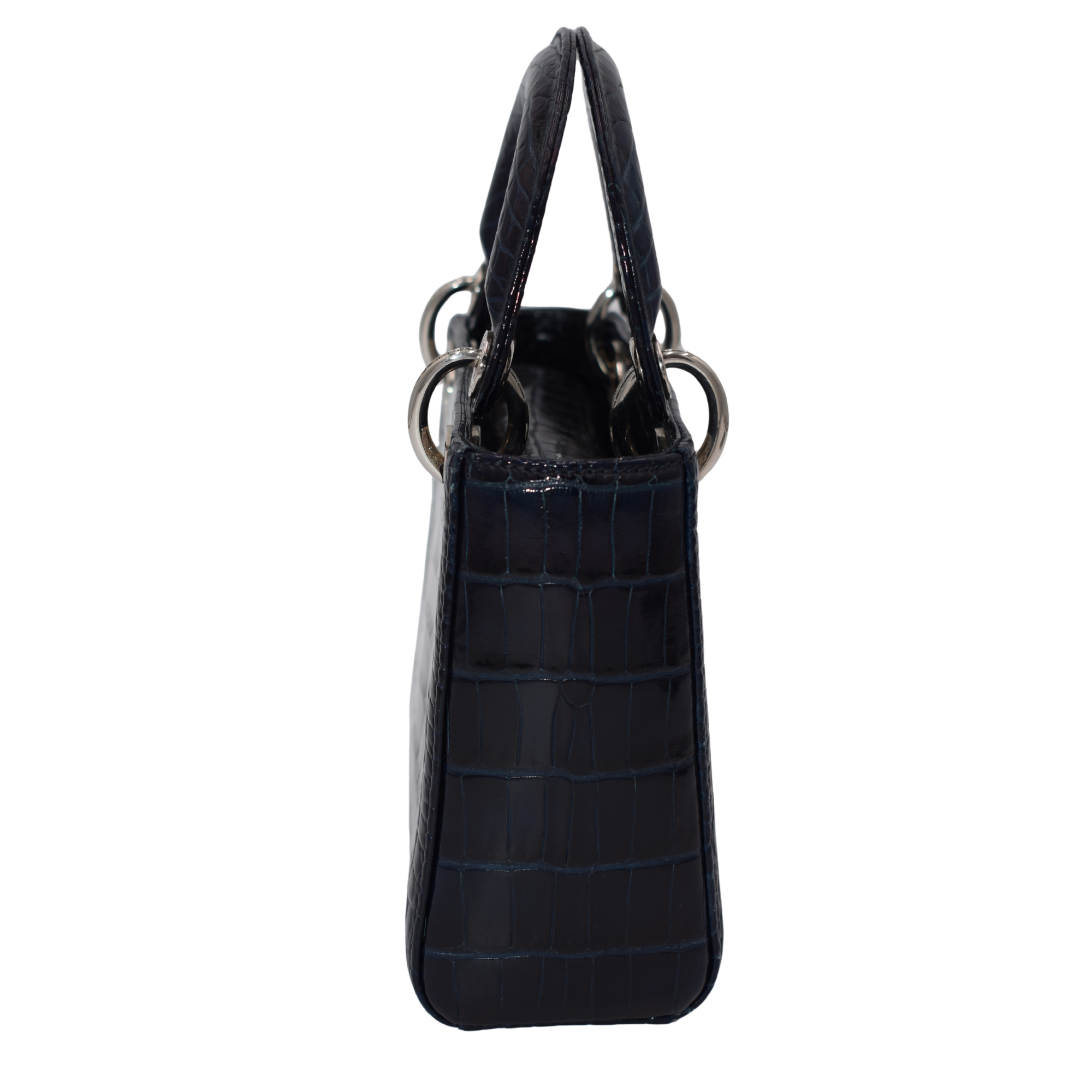 Navy Alligator Lady Dior with Crystals