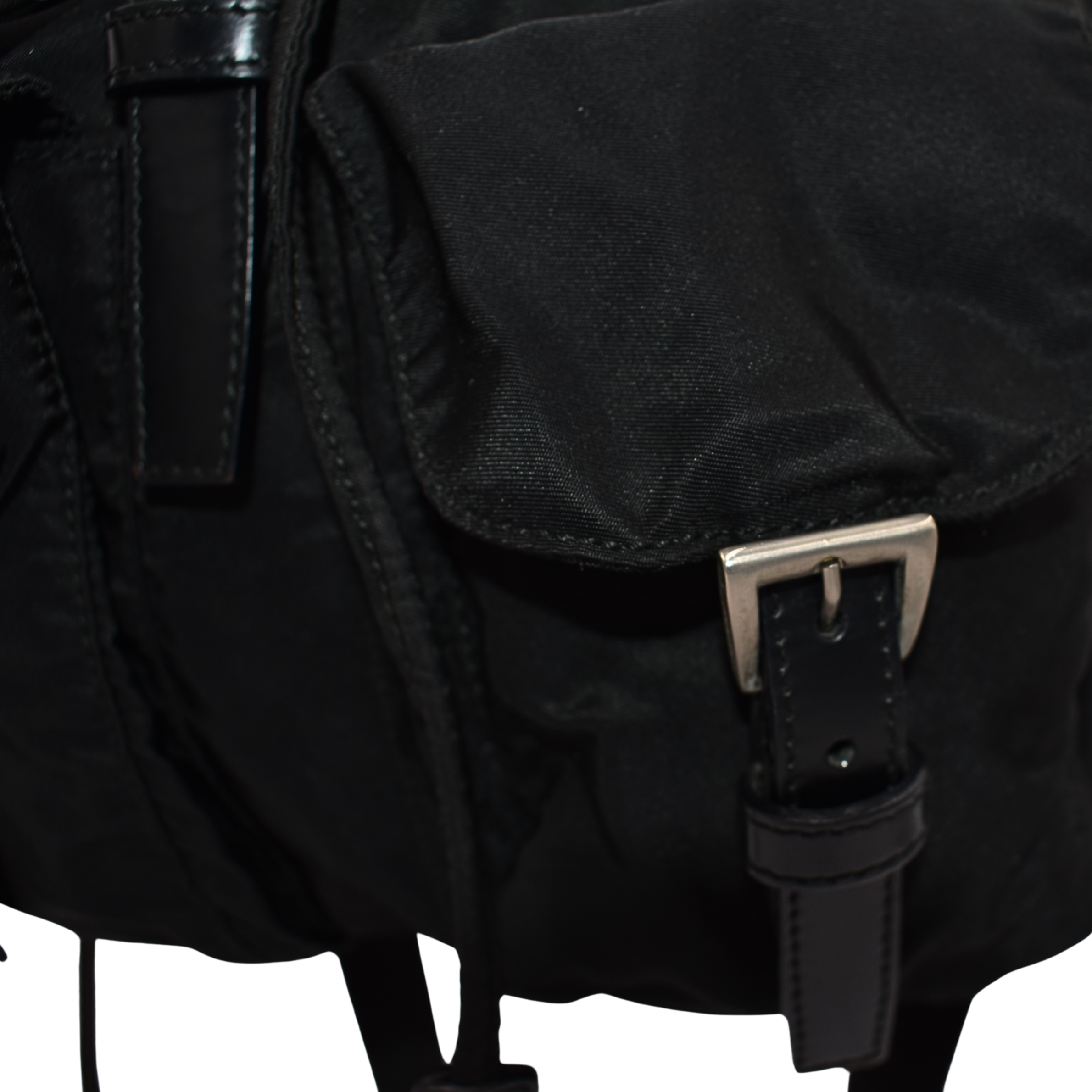 Black Nylon Backpack