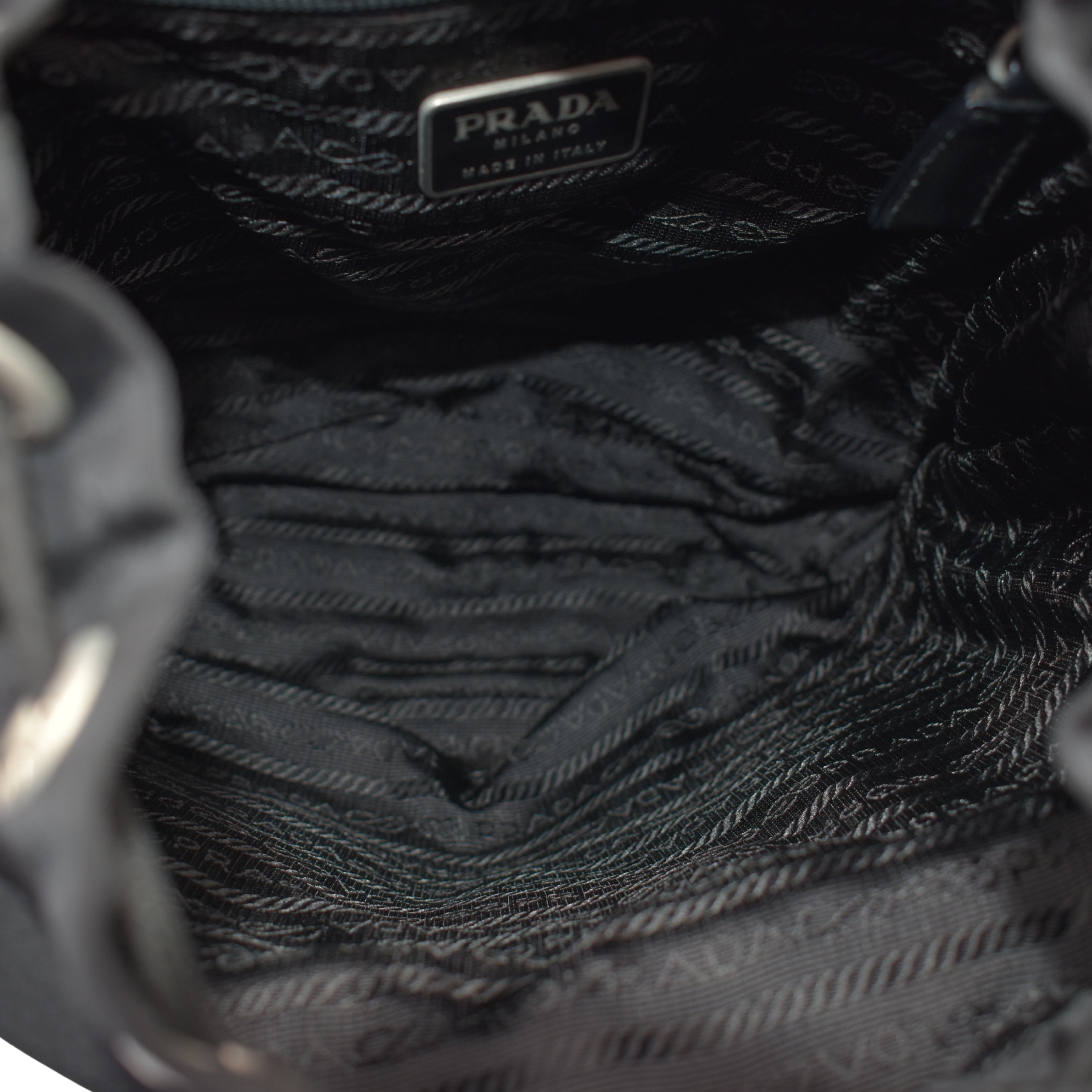 Black Nylon Backpack
