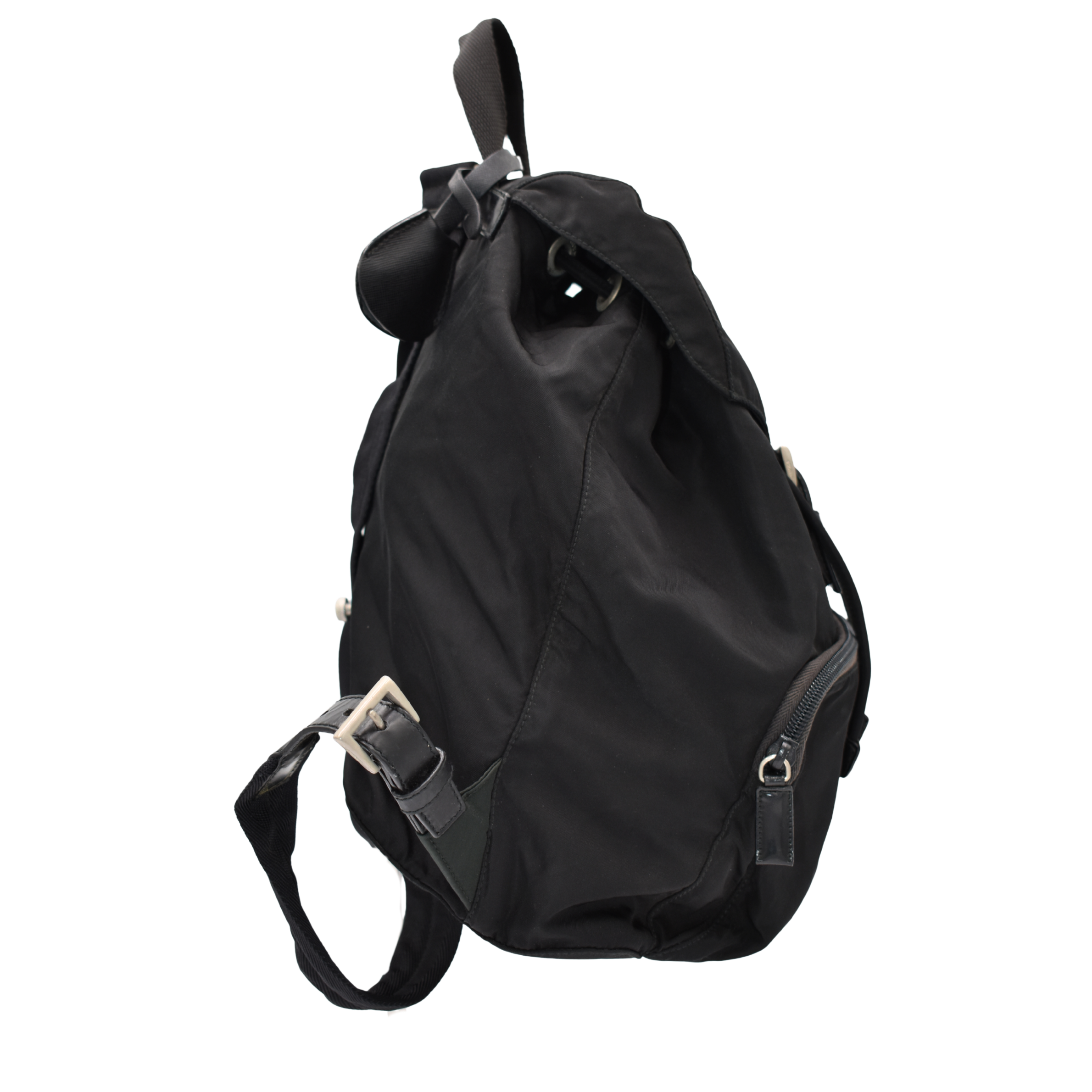 Black Nylon Backpack