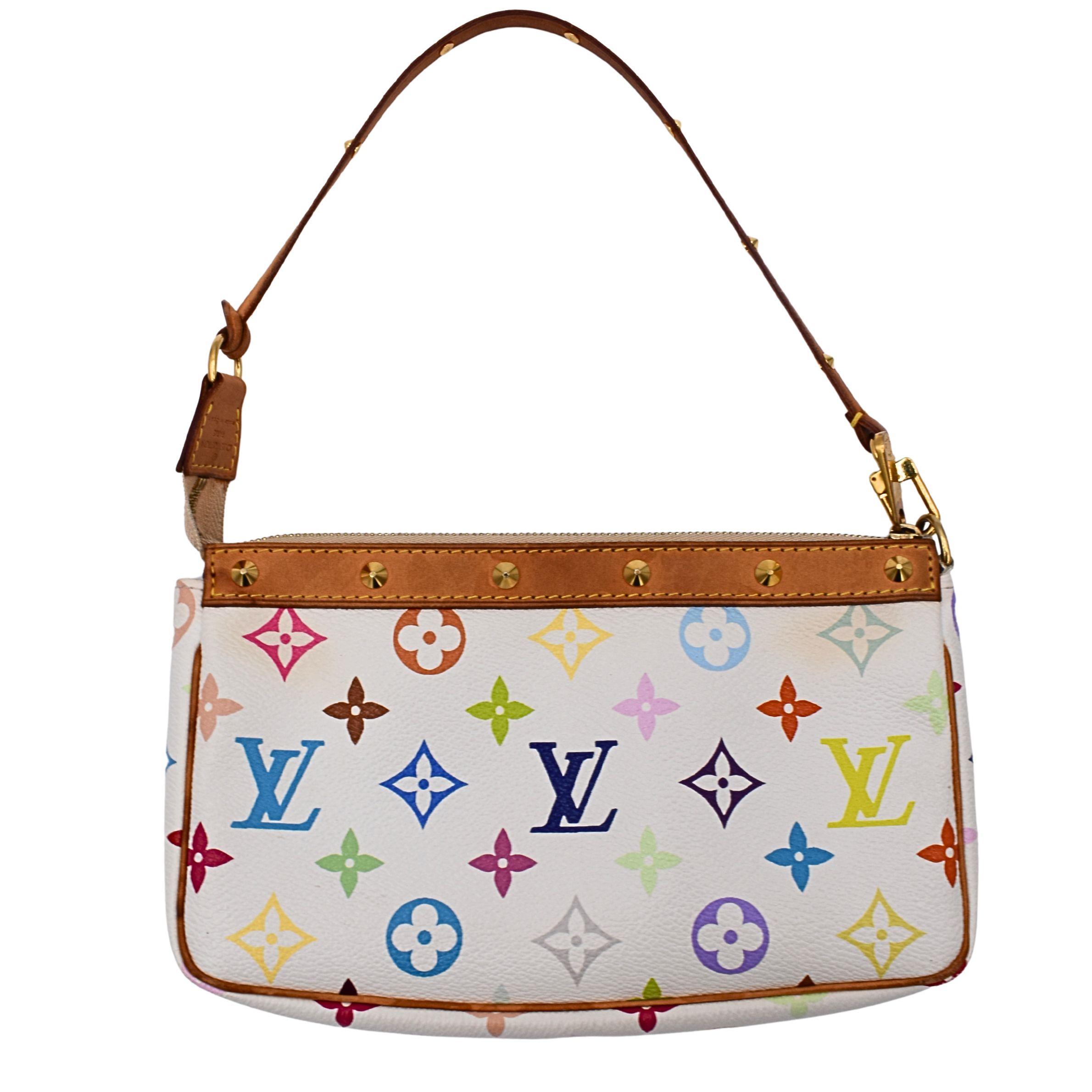 White Multicolor Pochette