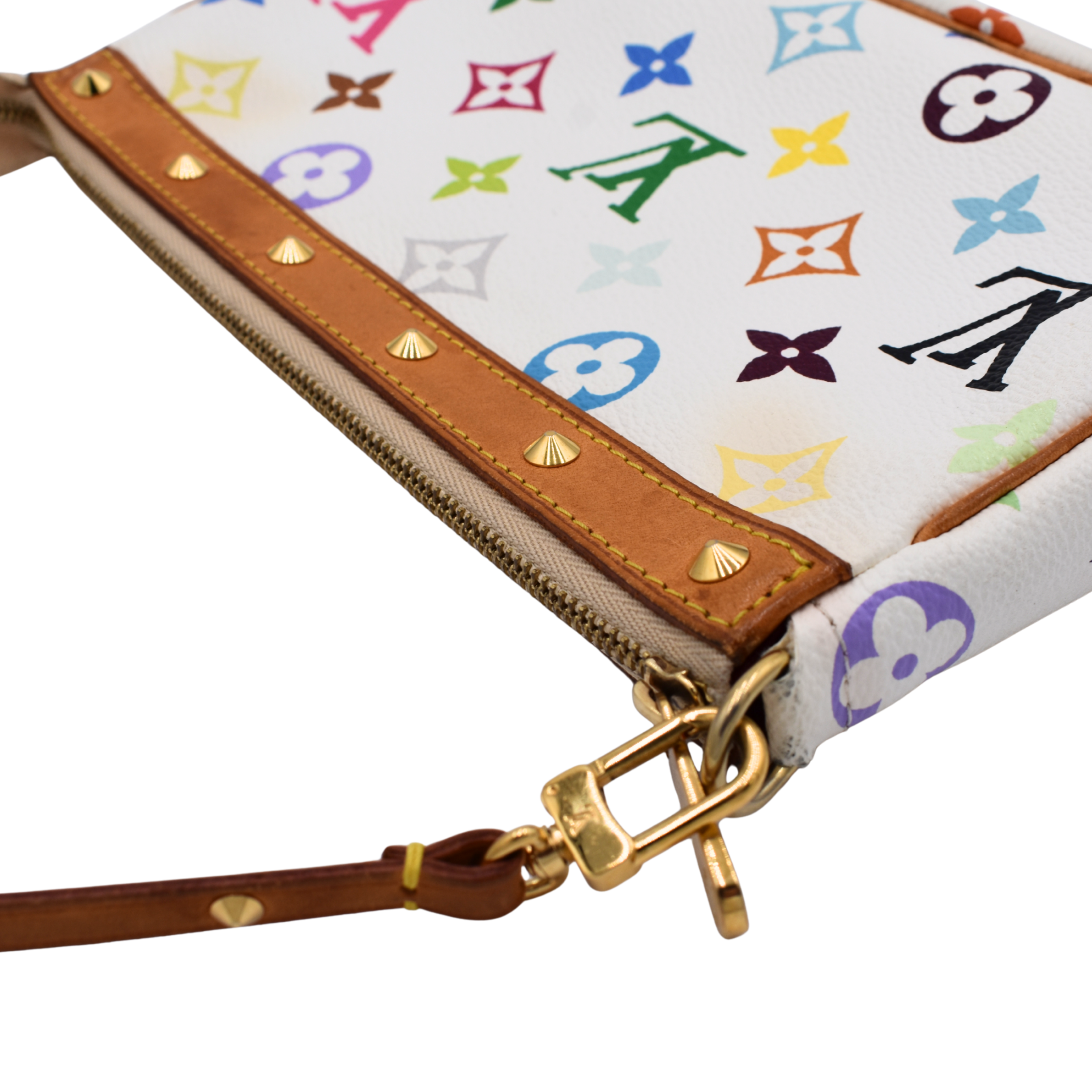 White Multicolor Pochette