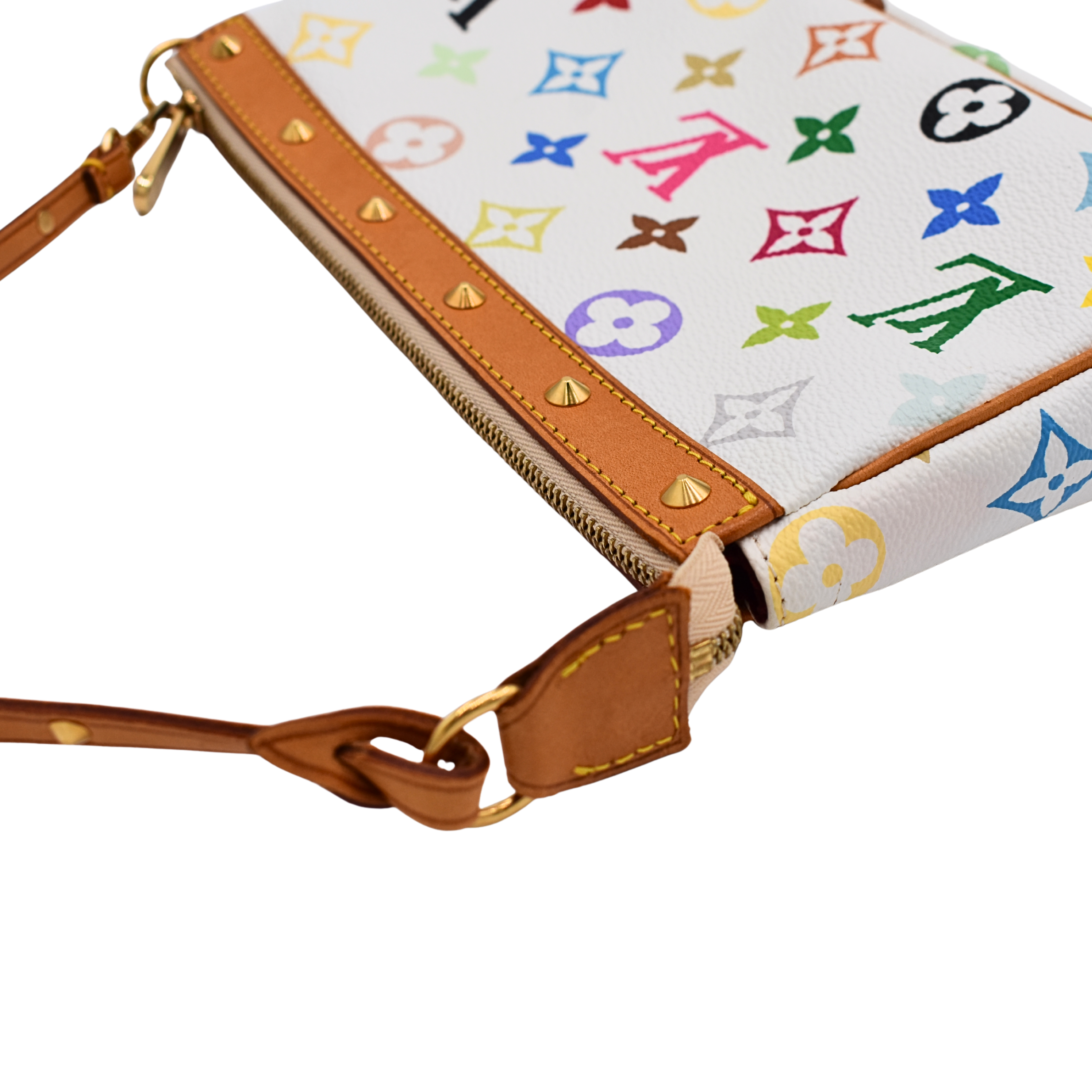 White Multicolor Pochette