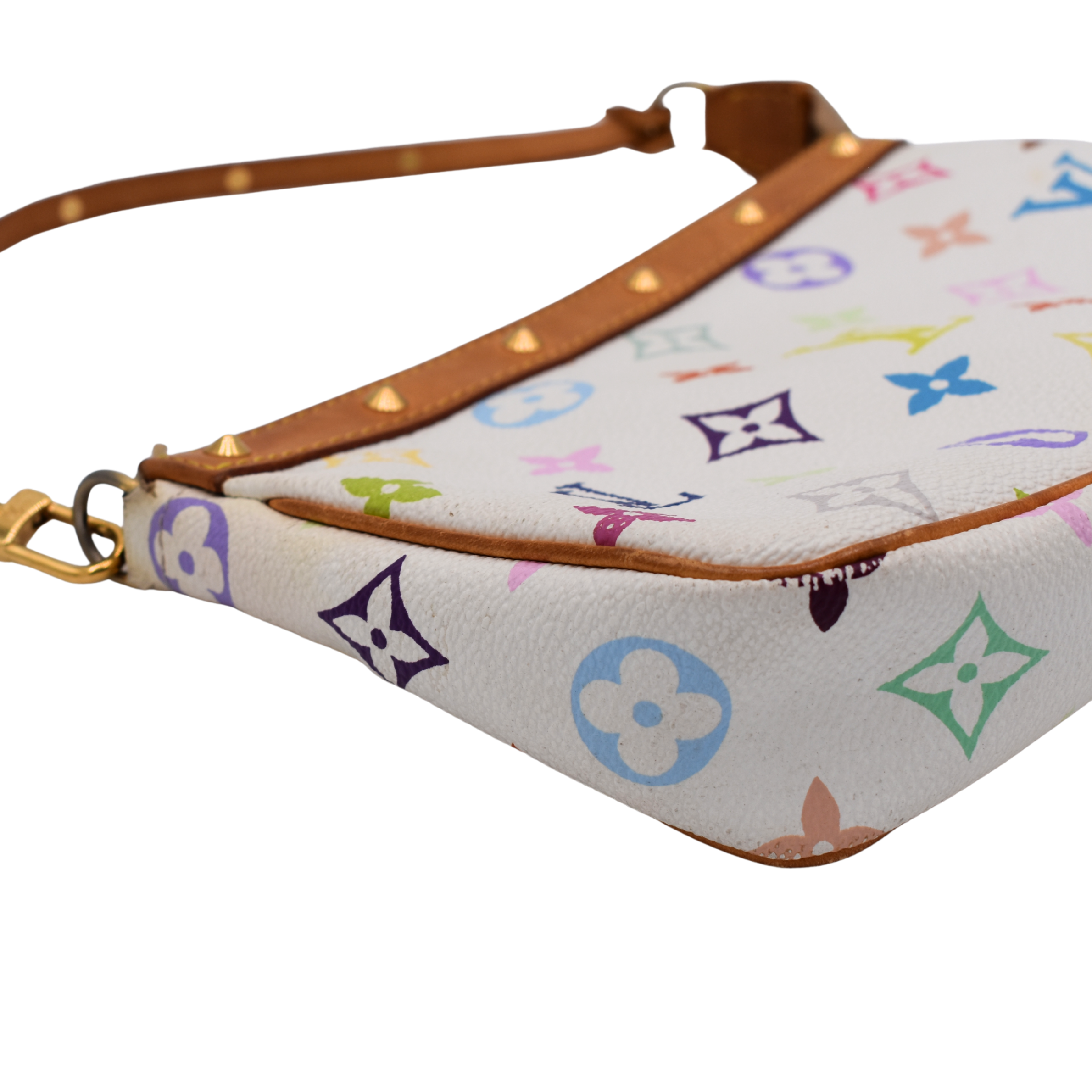 White Multicolor Pochette