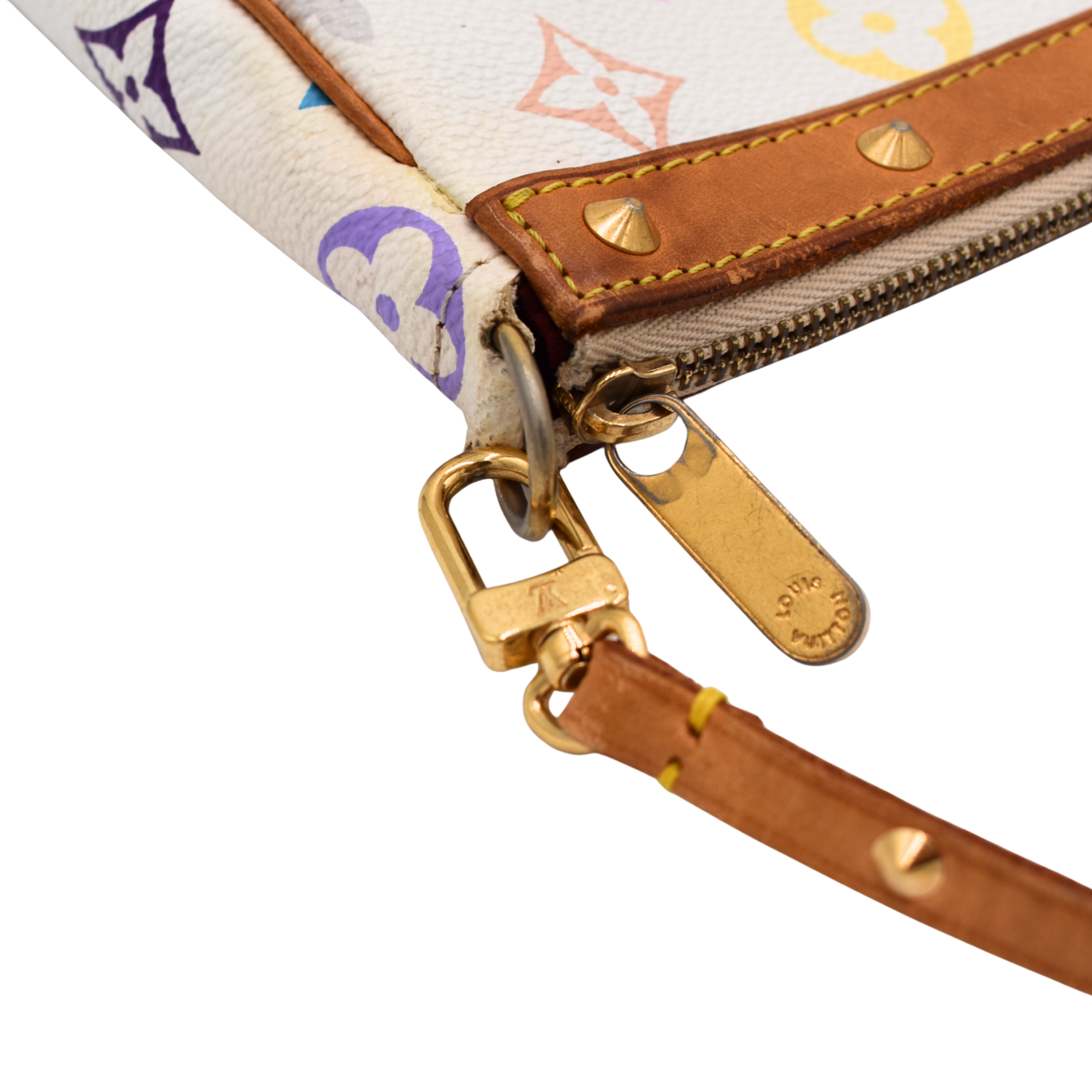 White Multicolor Pochette