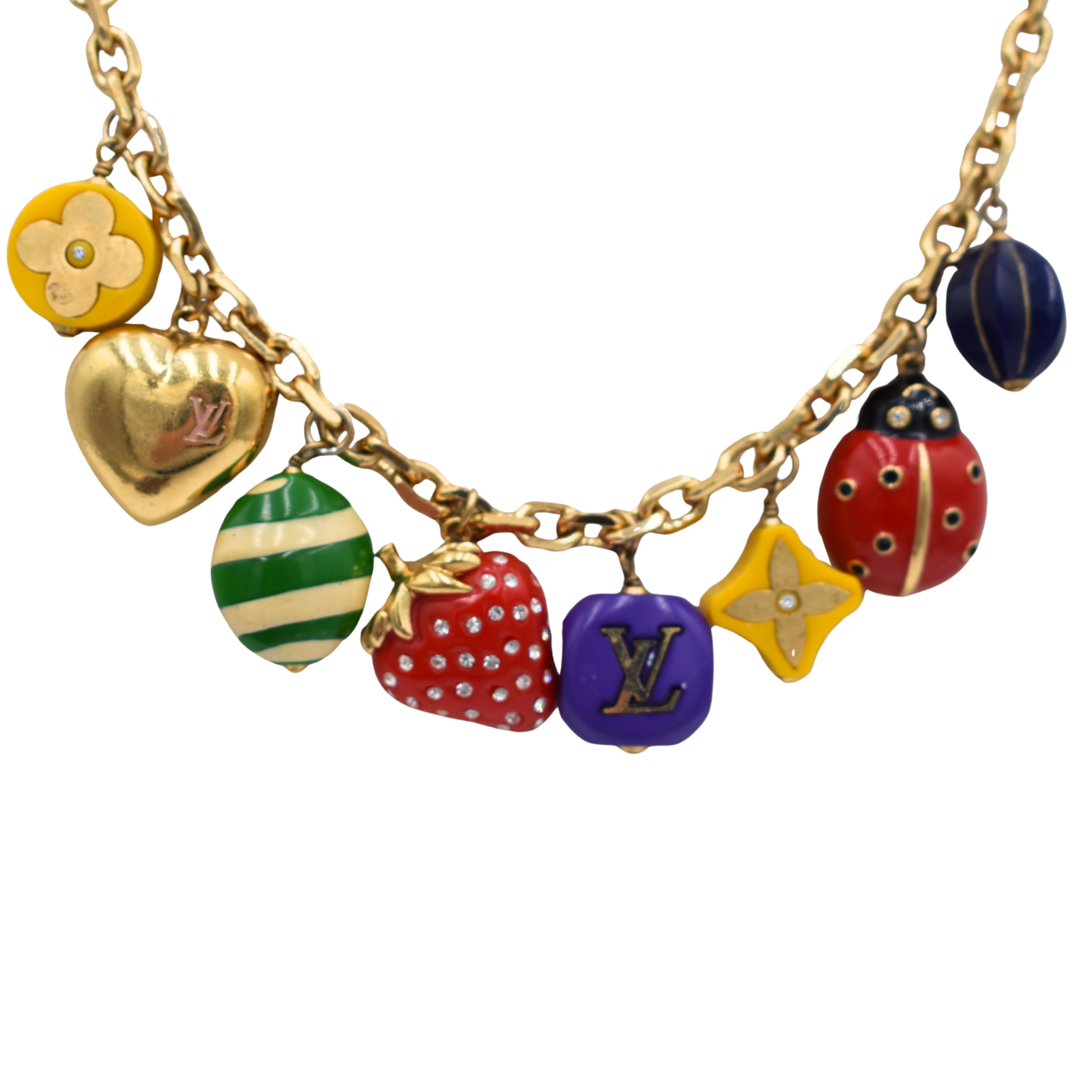 Fraise Charm Necklace