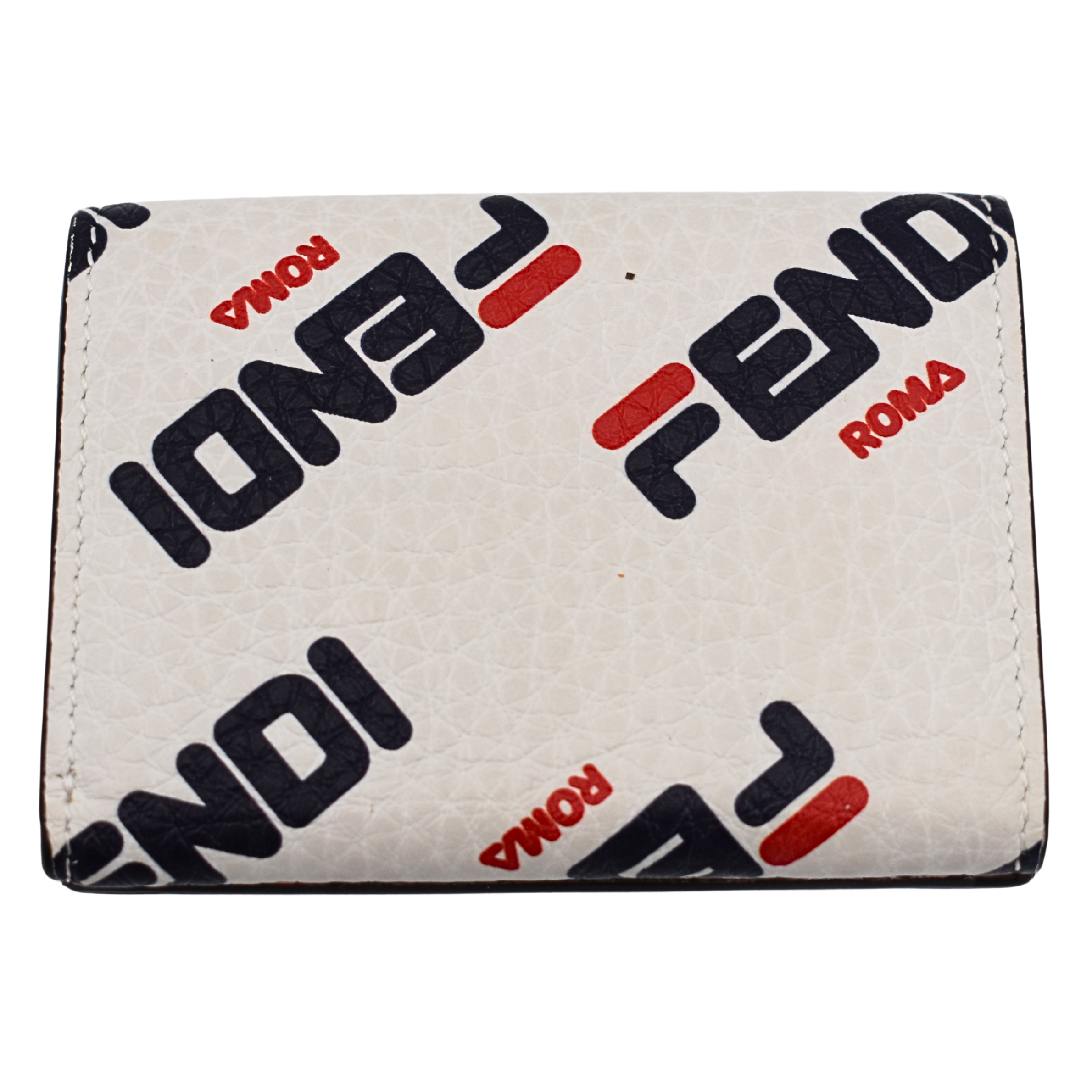 X Fila Mania Leather Trifold Wallet