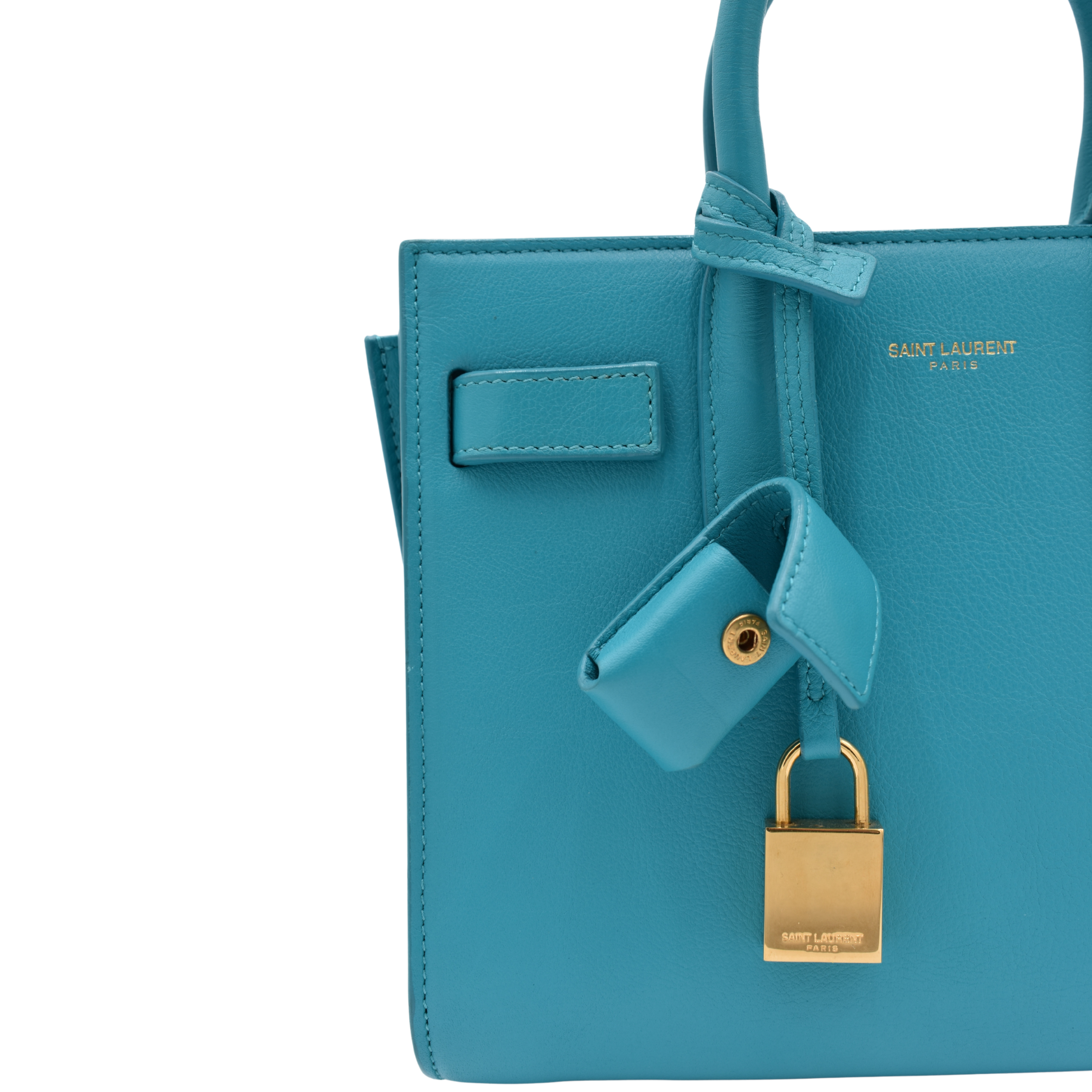 Turqoise Nano Sac Du Jour Tote