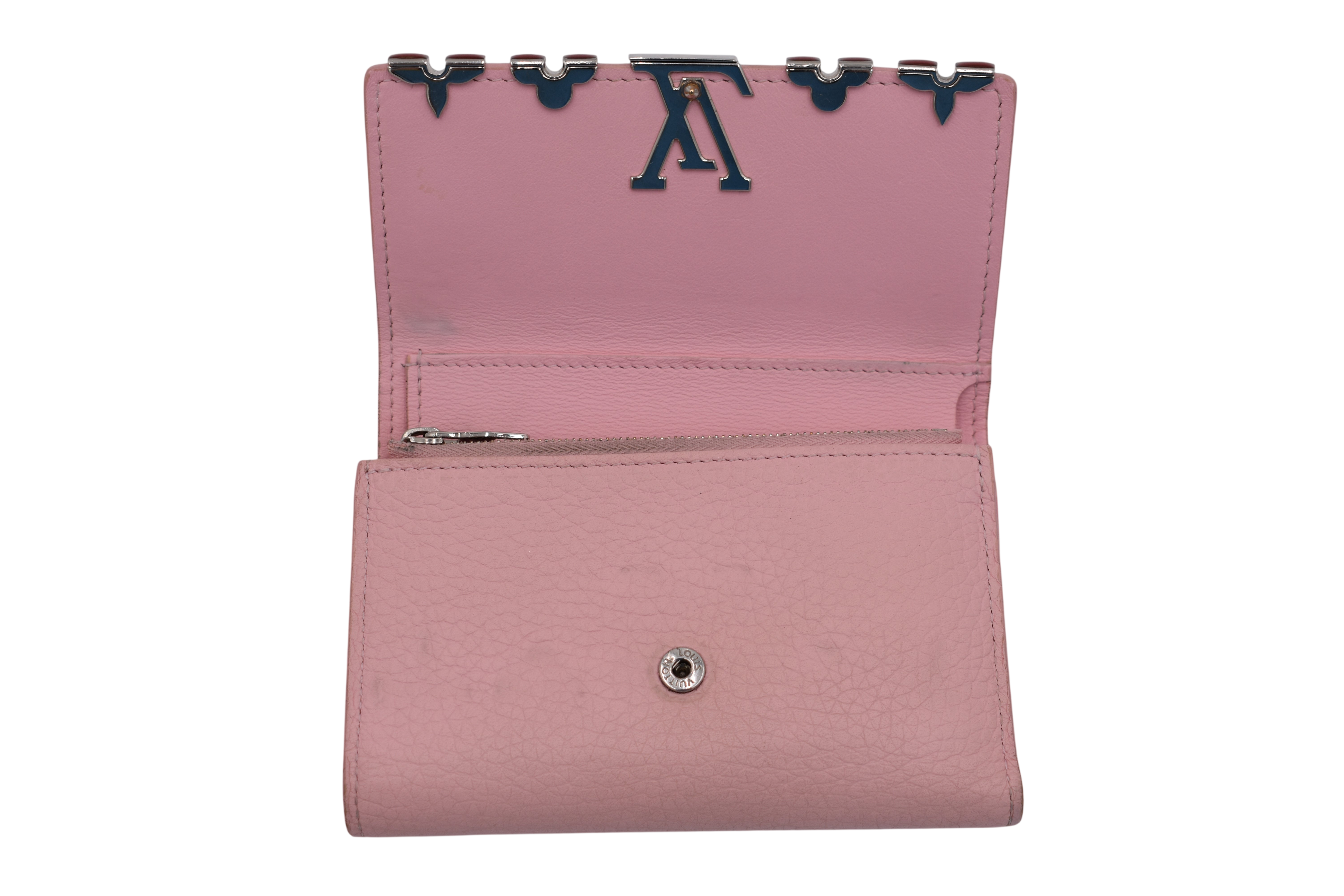 Pink Capucines Compact Wallet