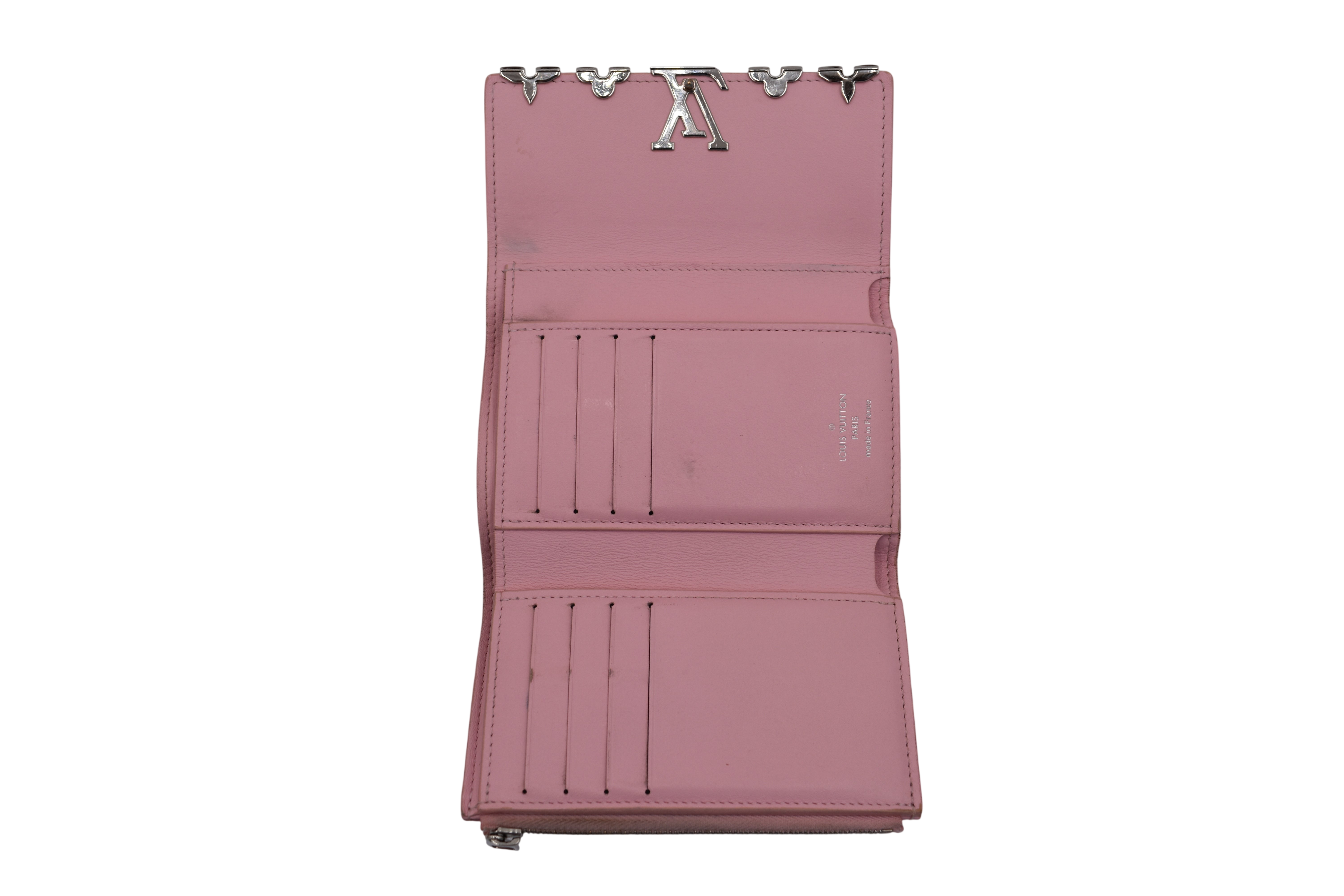 Pink Capucines Compact Wallet