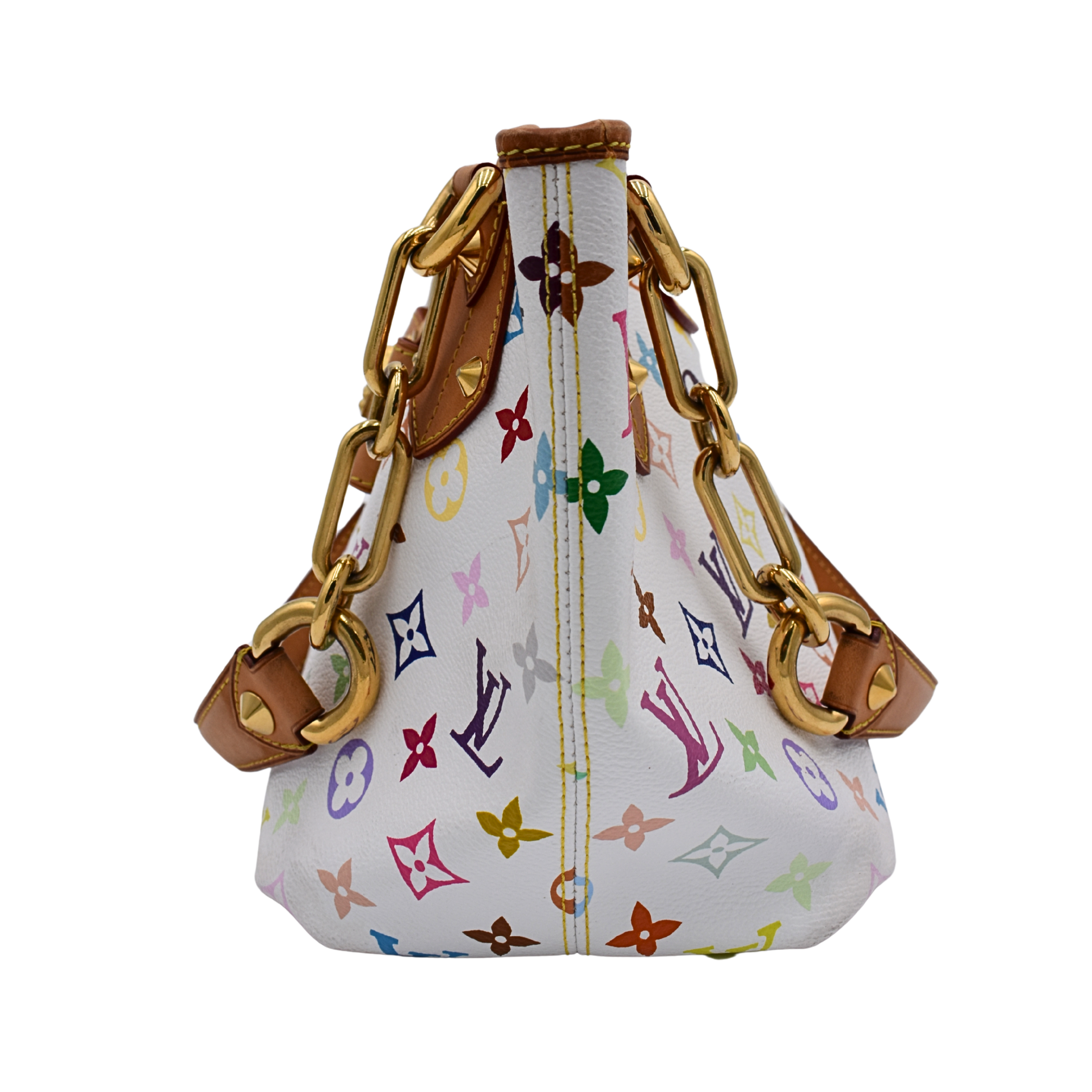 White Multicolor Annie MM Tote