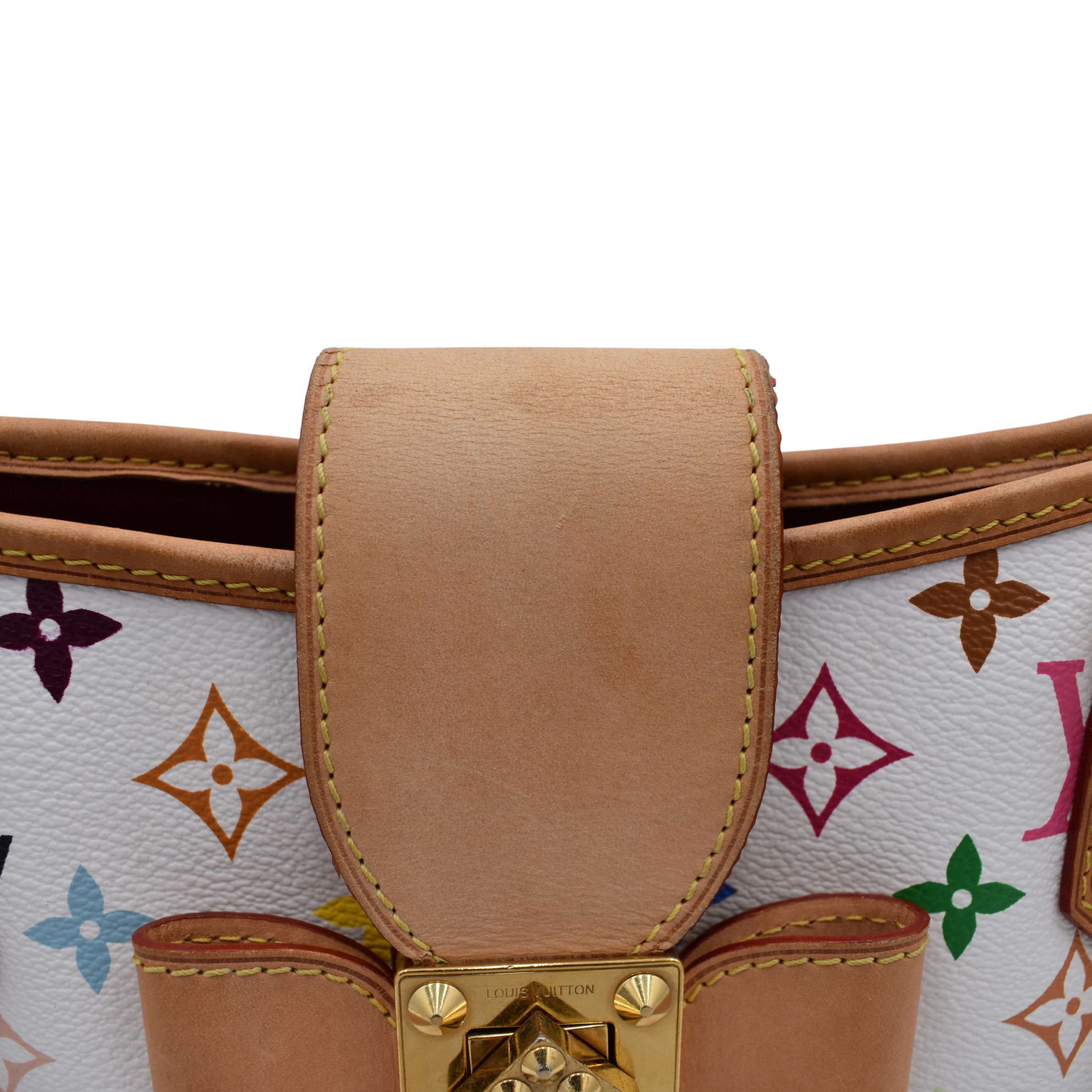 White Multicolor Annie MM Tote