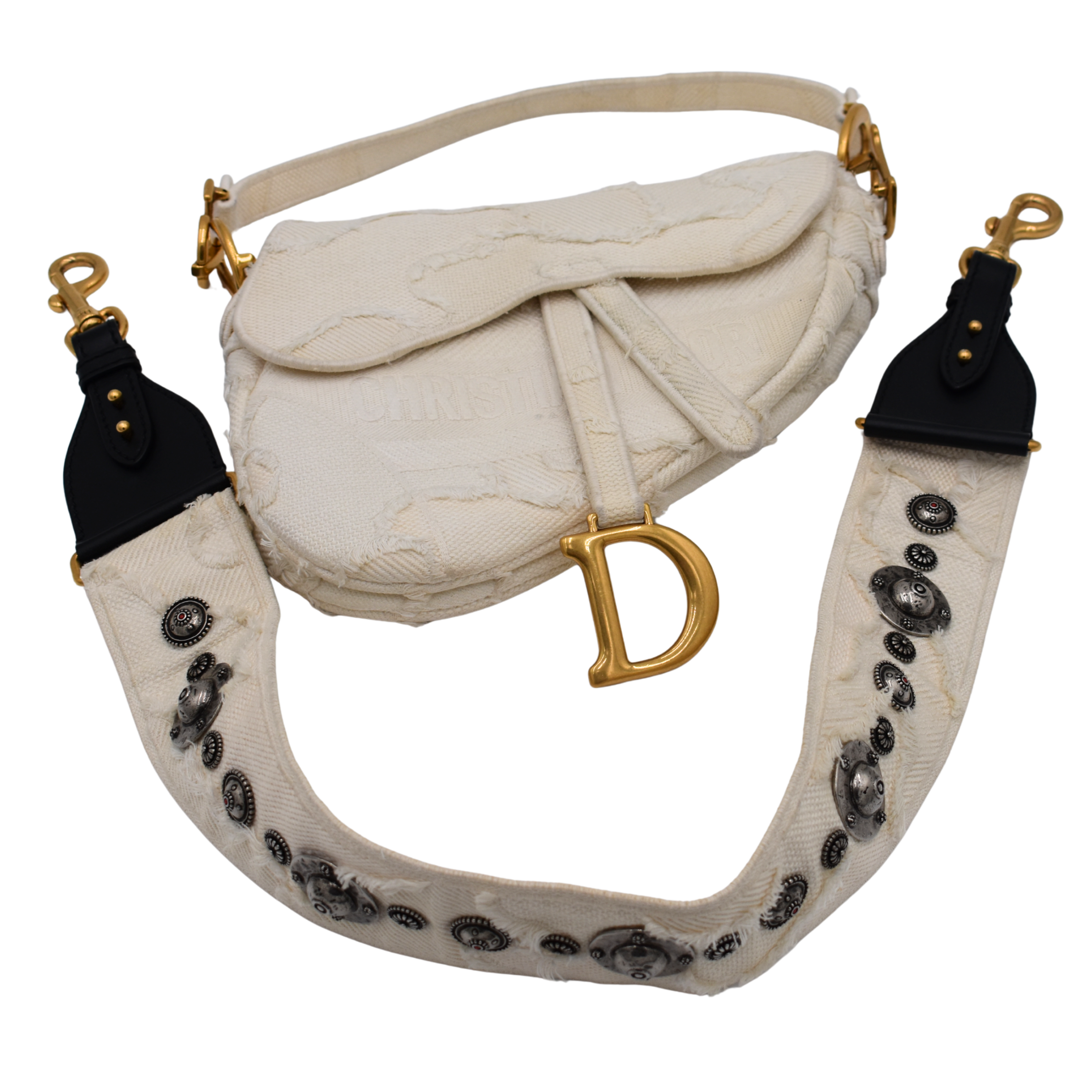 Saddle Bag Embroidered Canvas