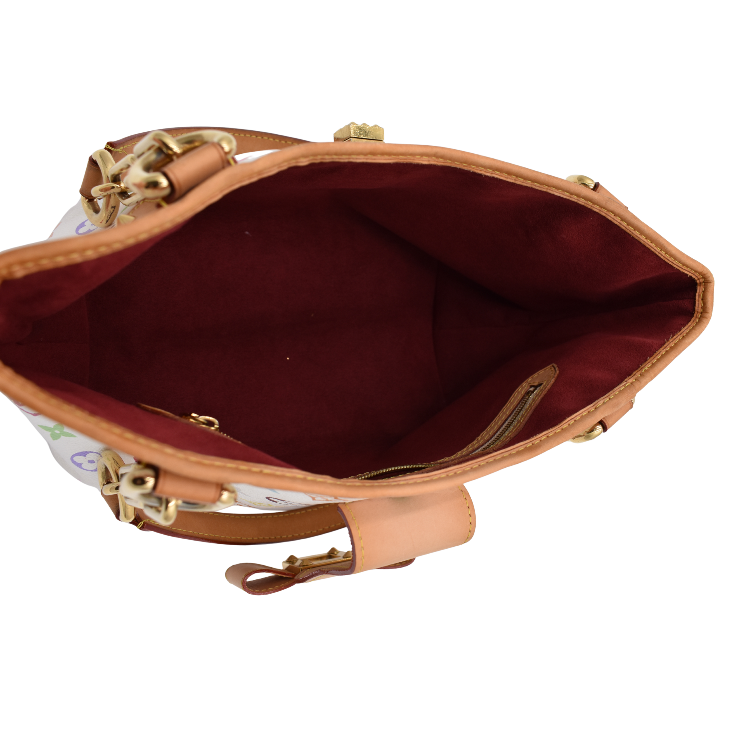 White Multicolor Annie MM Tote