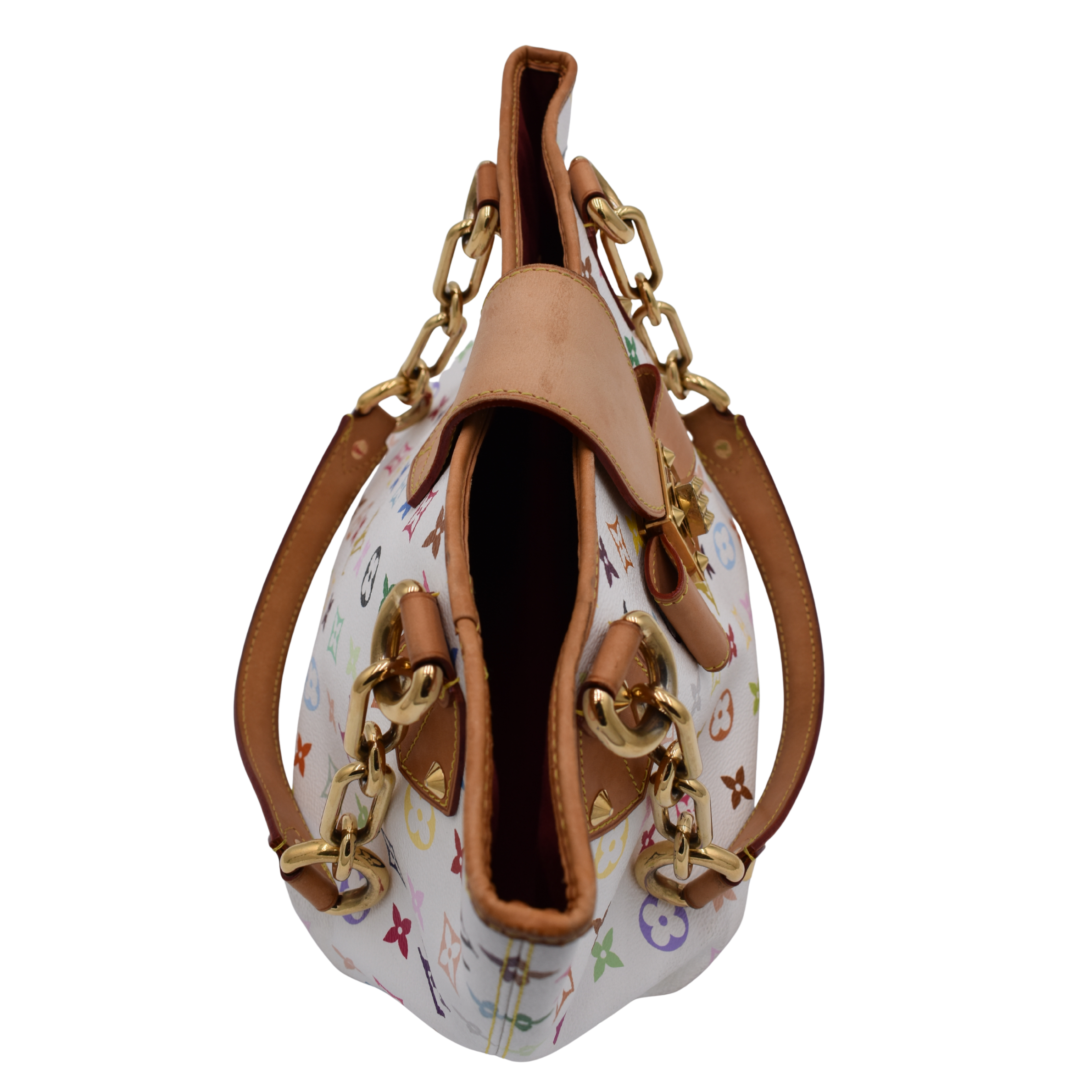 White Multicolor Annie MM Tote