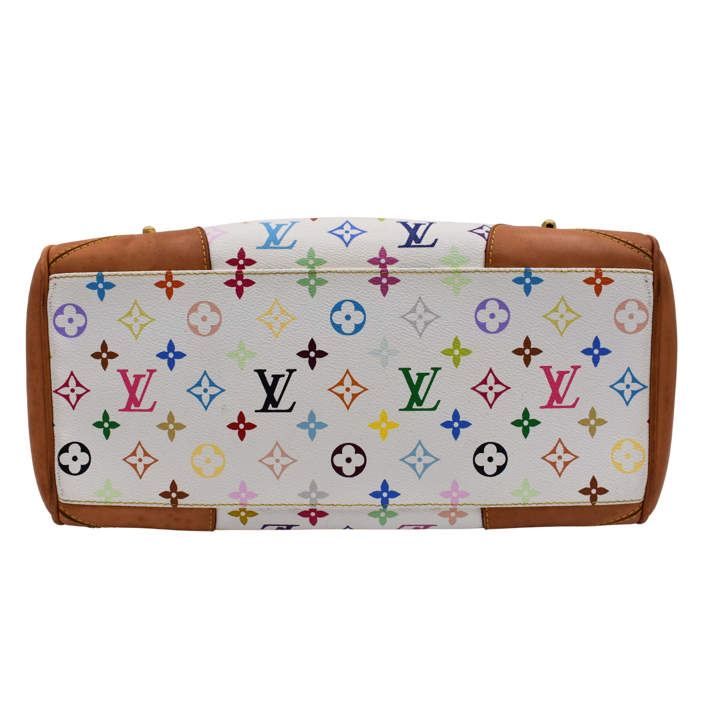 White Multicolor Monogram Claudia