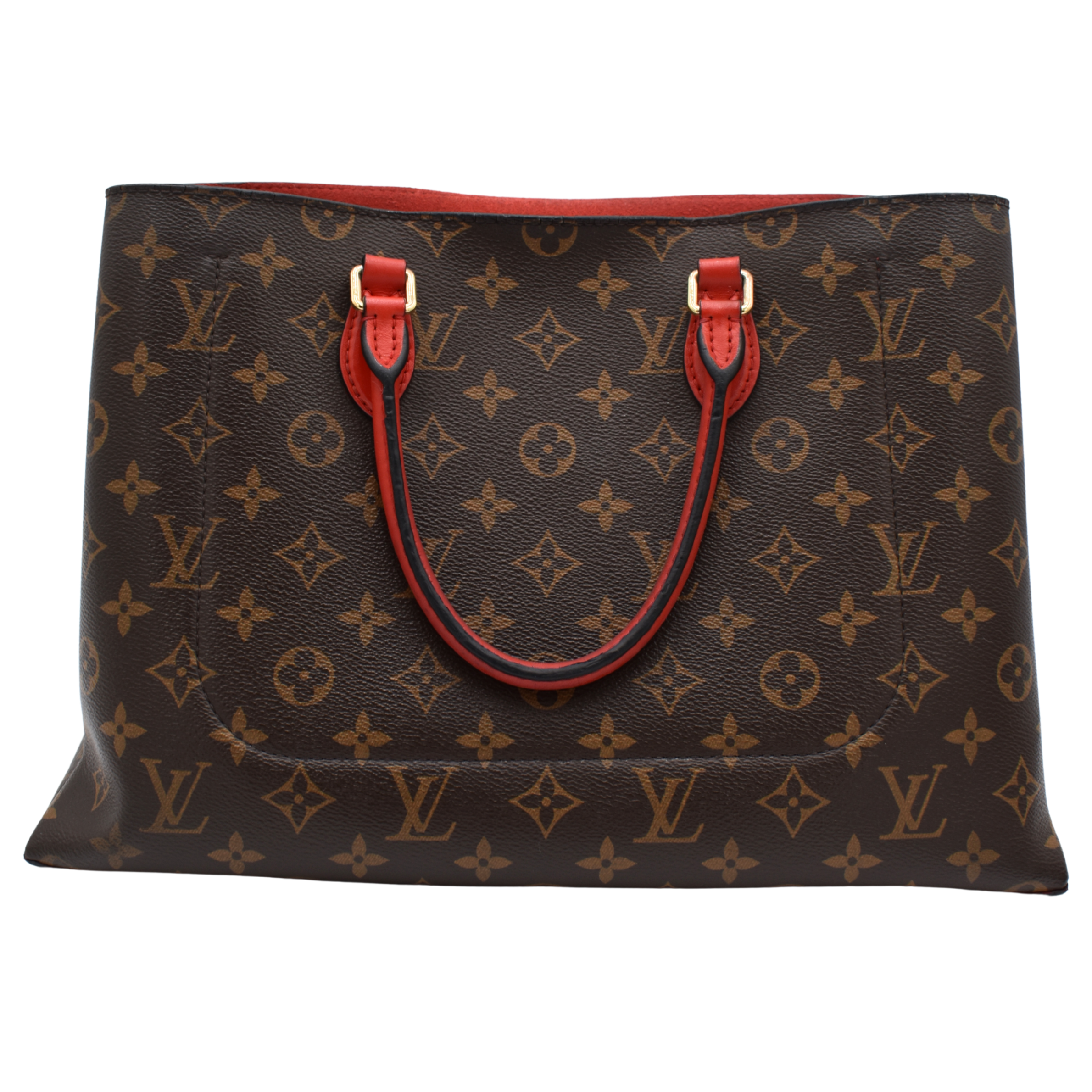 Monogram Flower Tote Coquelicot