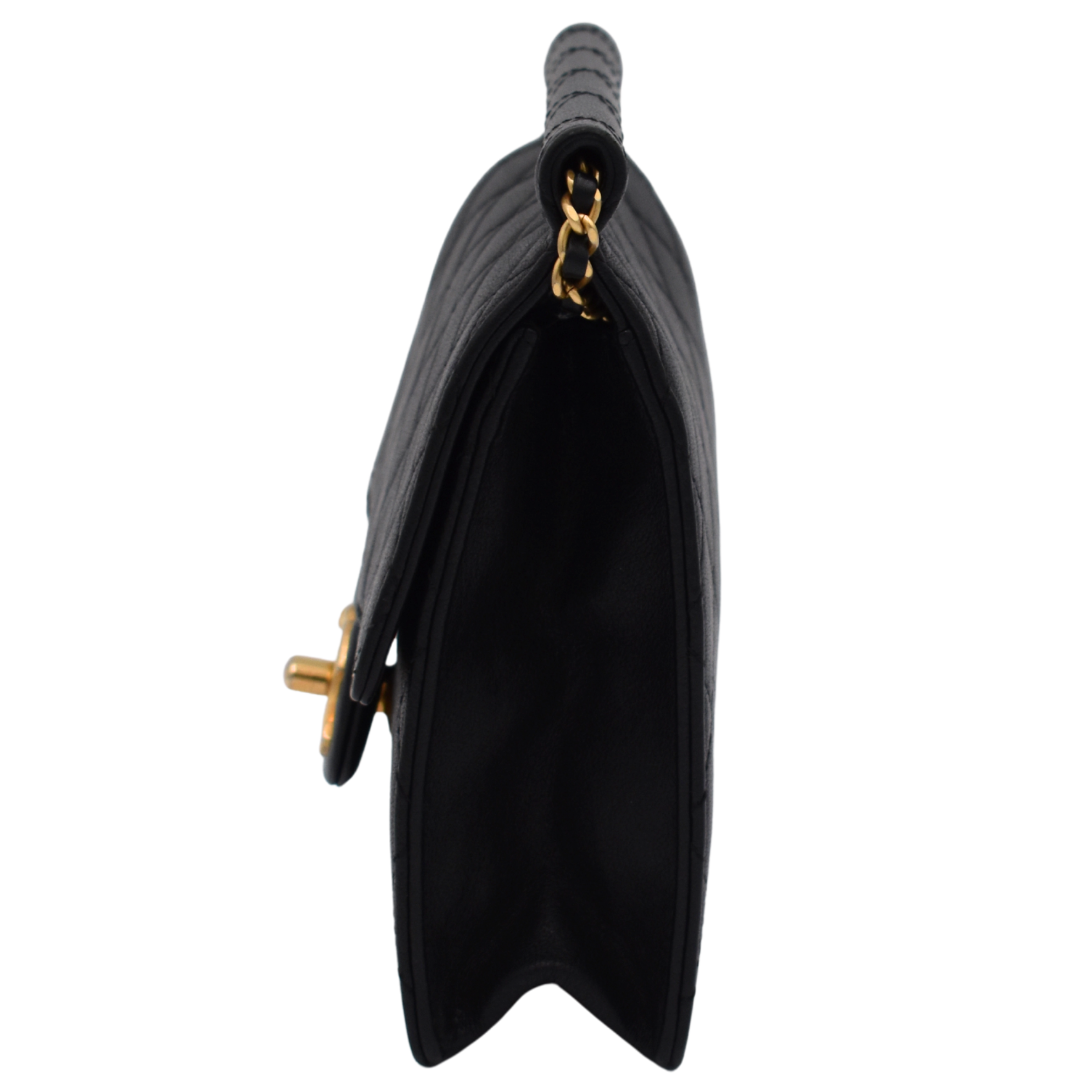 Goatskin Quilted Chic Pearls Flap Bag