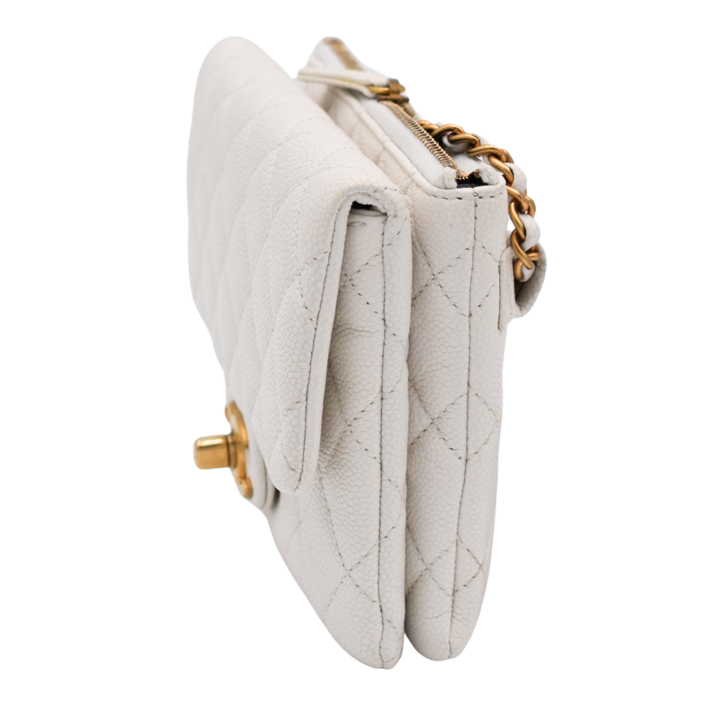White Caviar Pick Me Up Flap Belt Bag