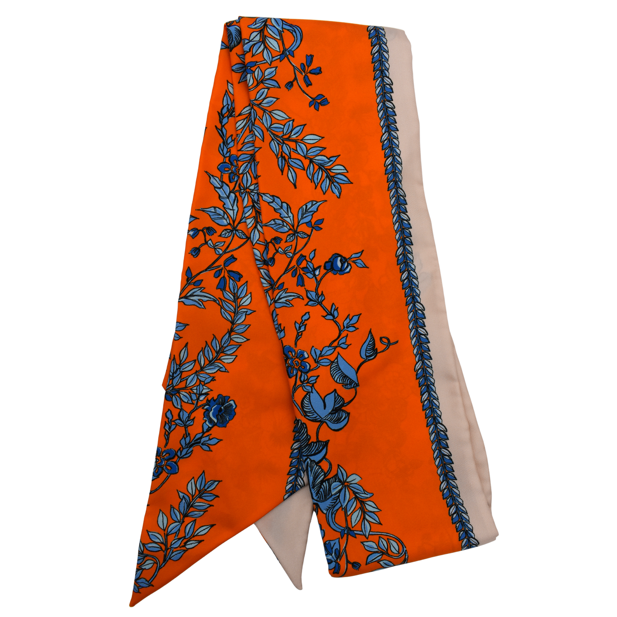 Orange Silk Scarf