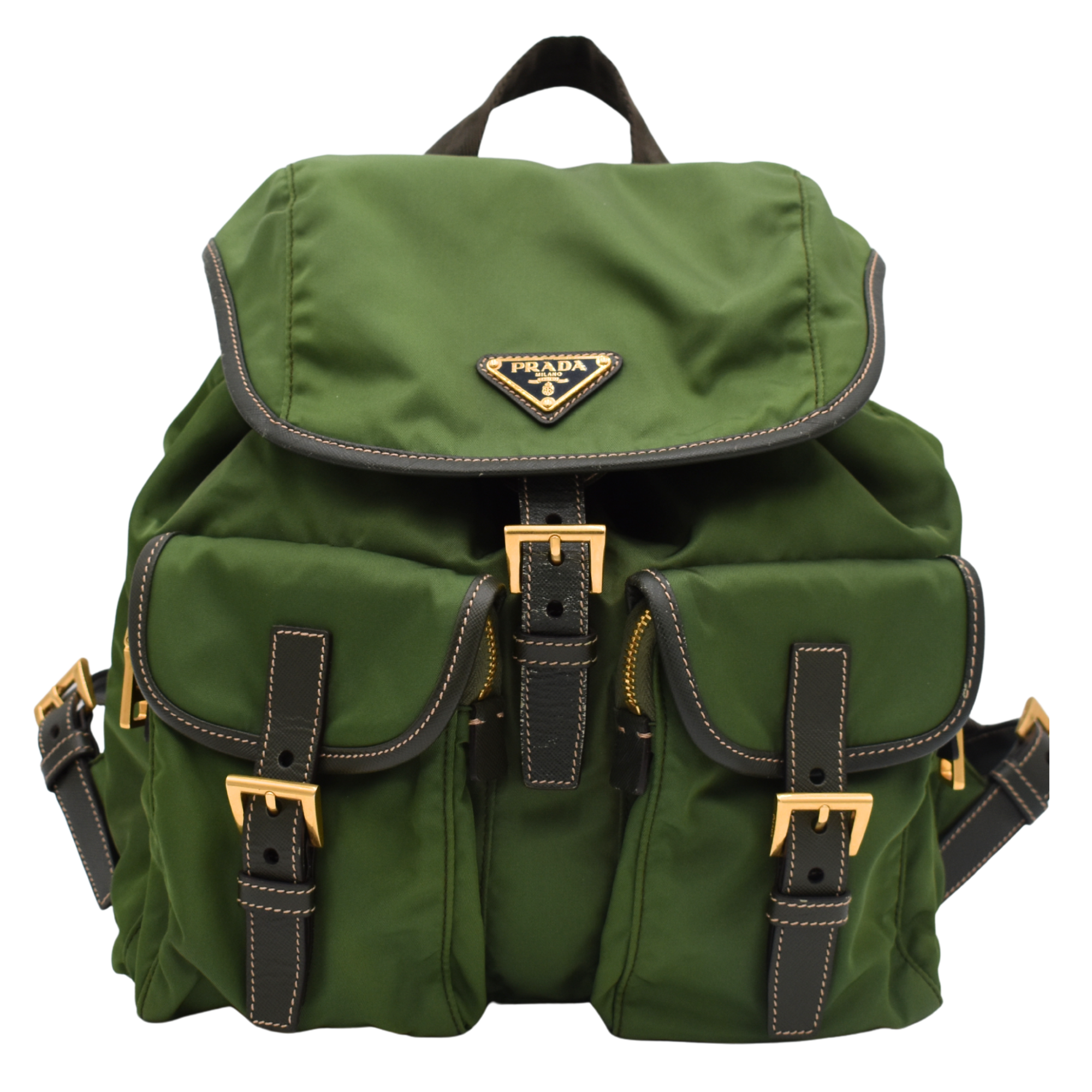 Nylon Backpack Green