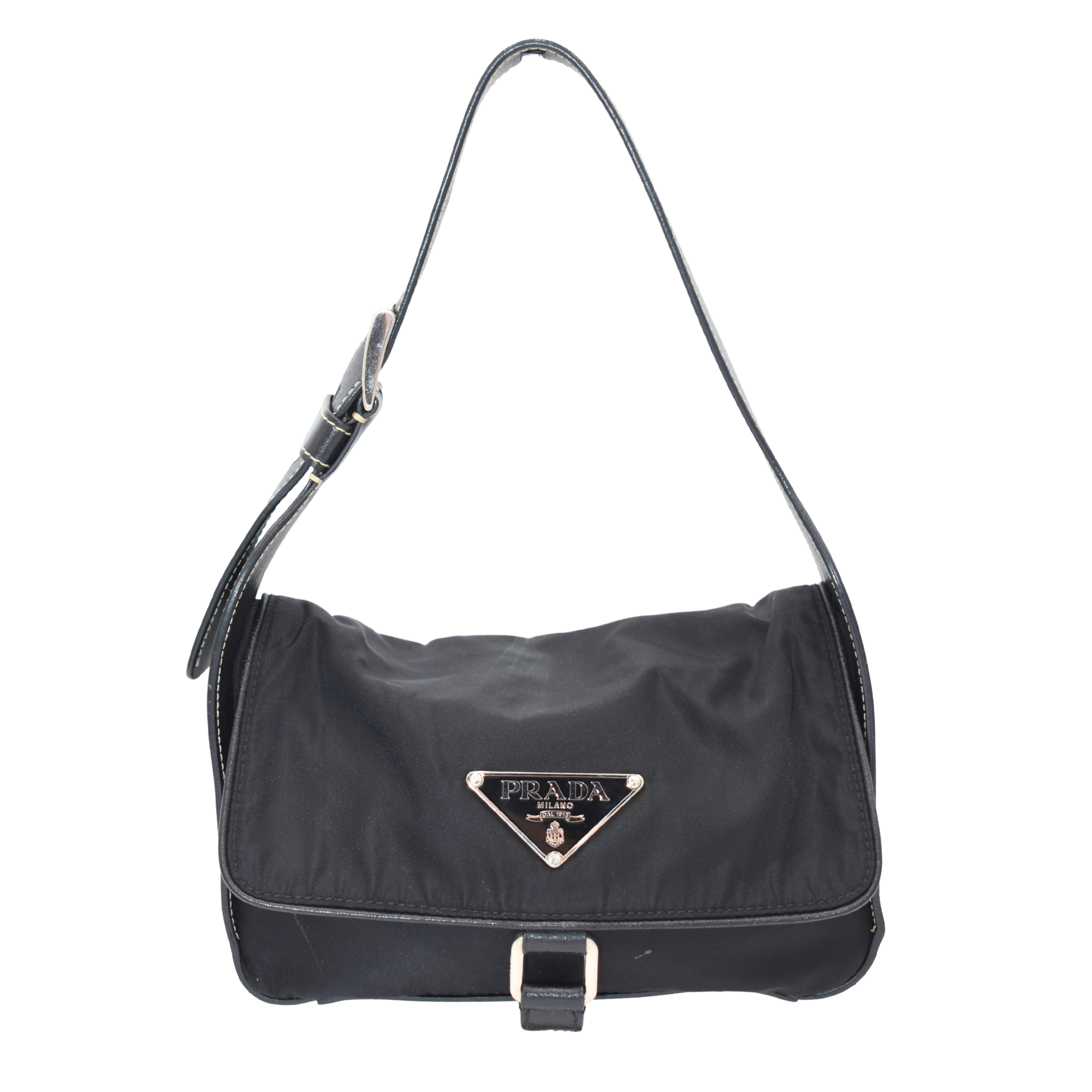 Black Nylon Shoulder Bag