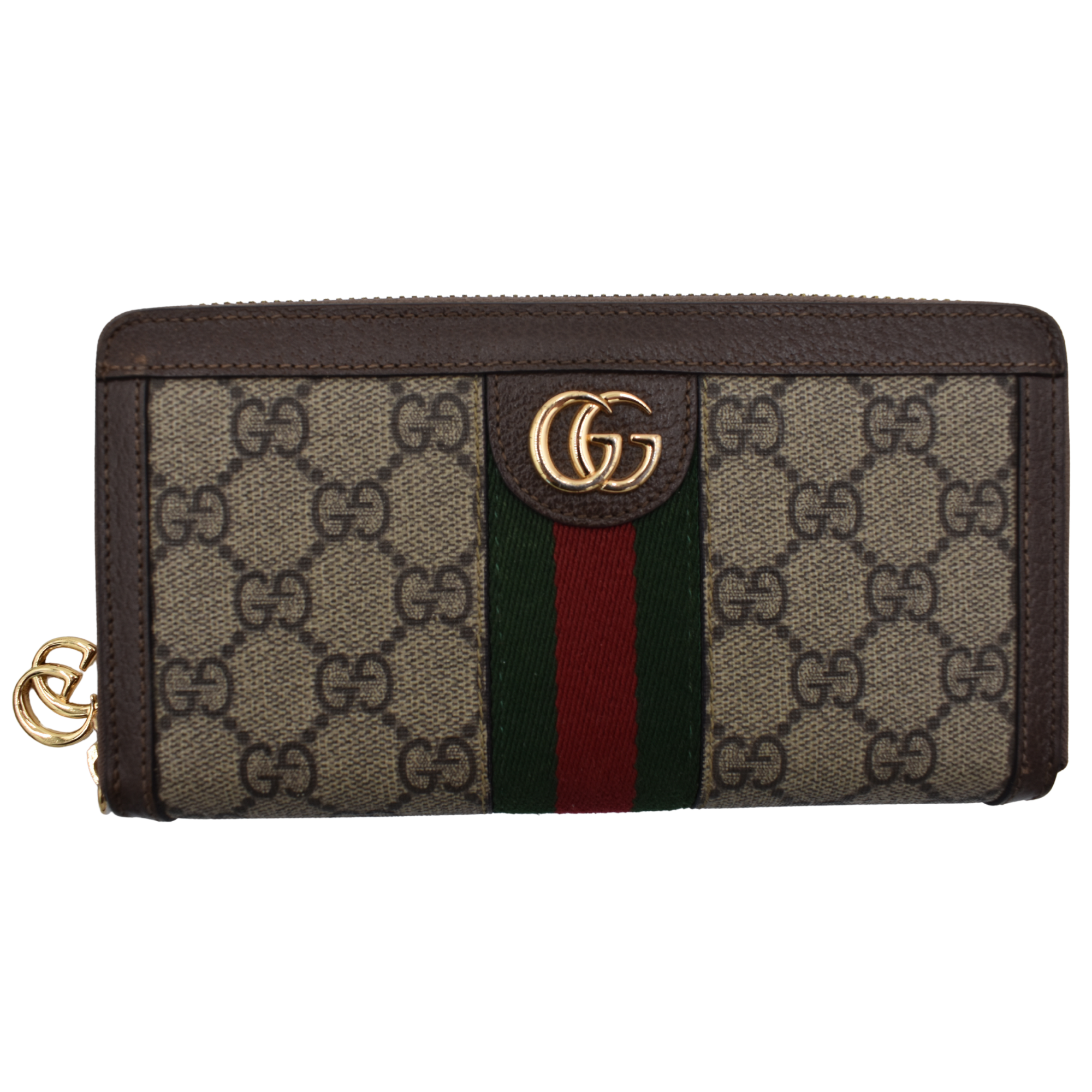 Ophidia Supreme Monogram Web Zip Wallet