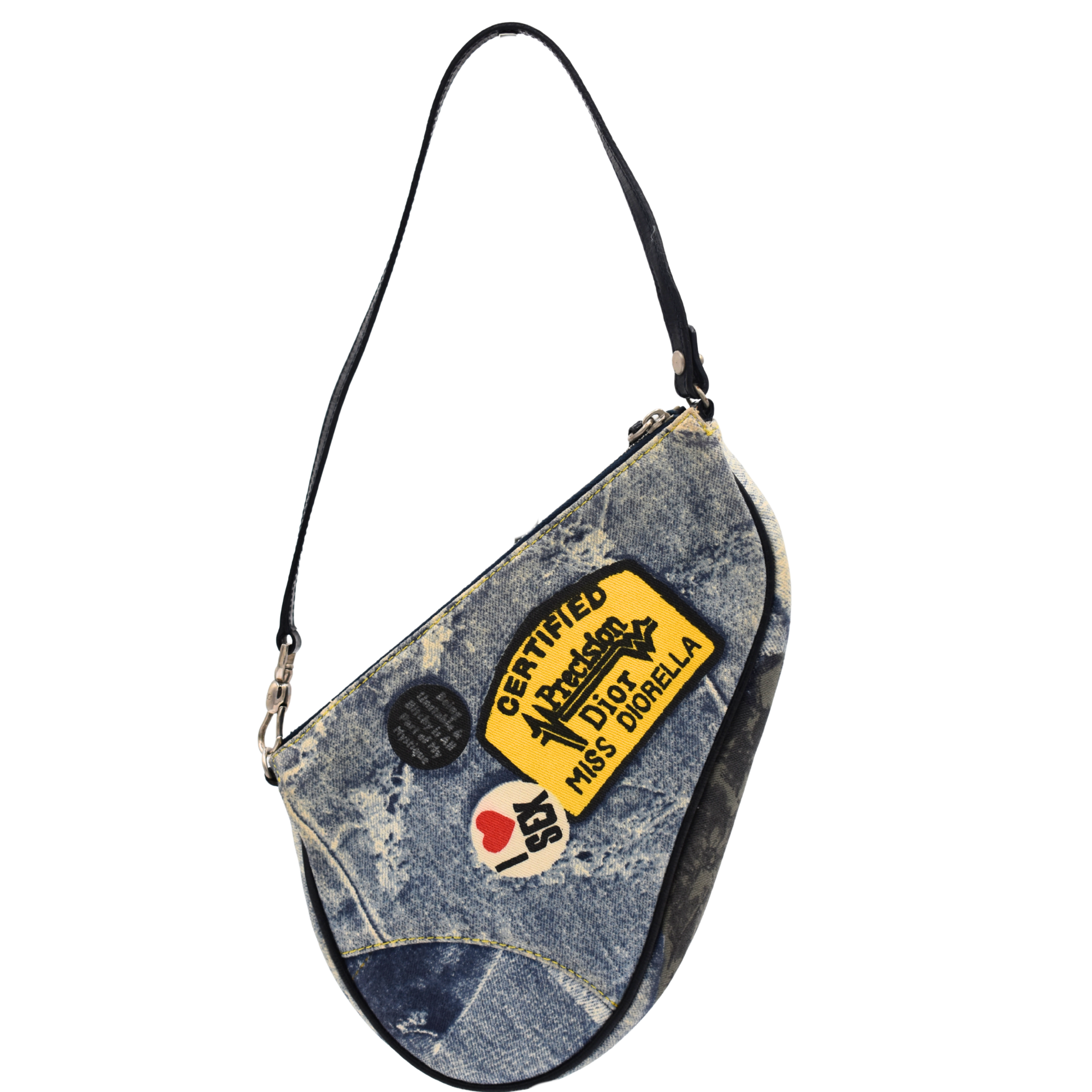 Denim Miss Diorella Saddle Bag