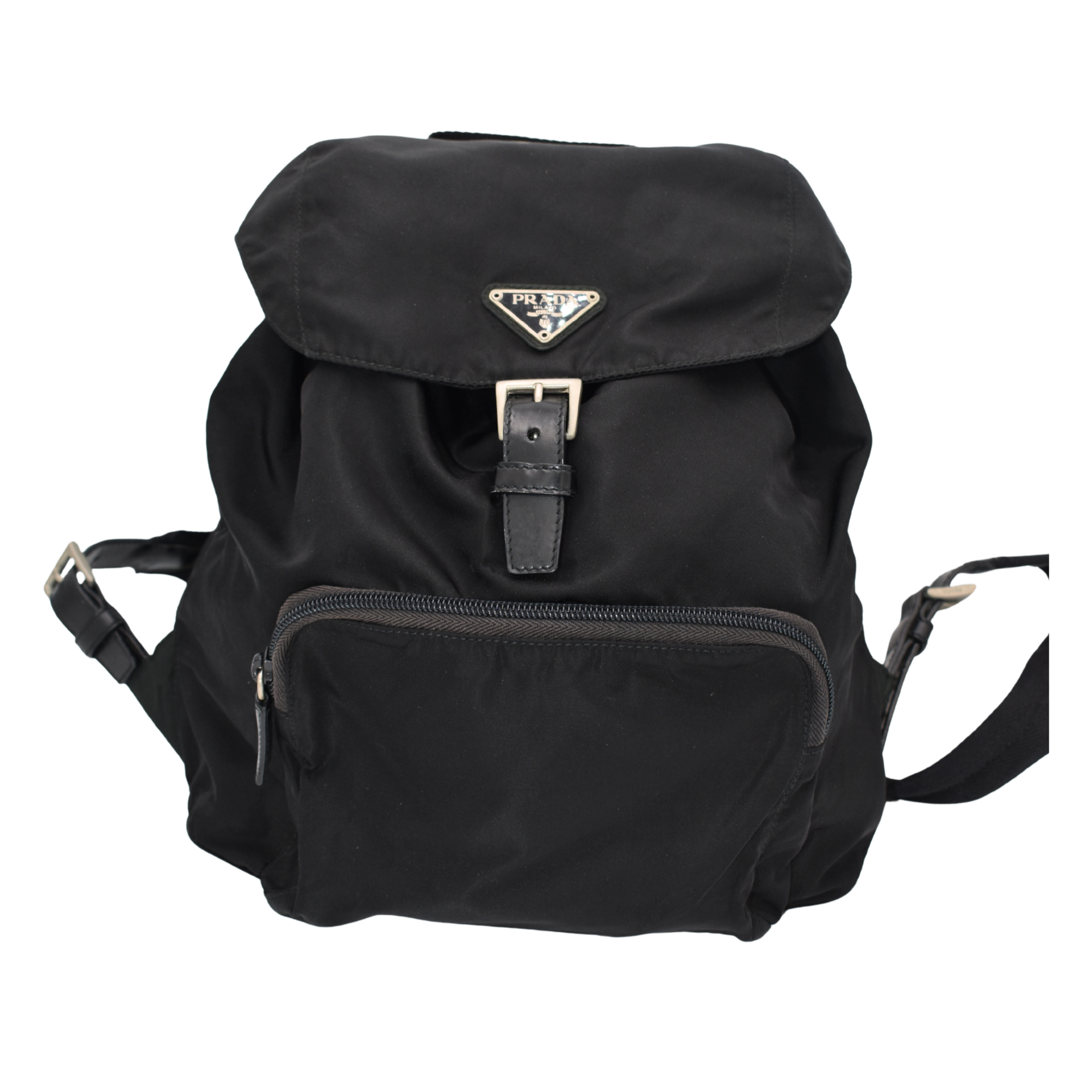 Black Nylon Backpack