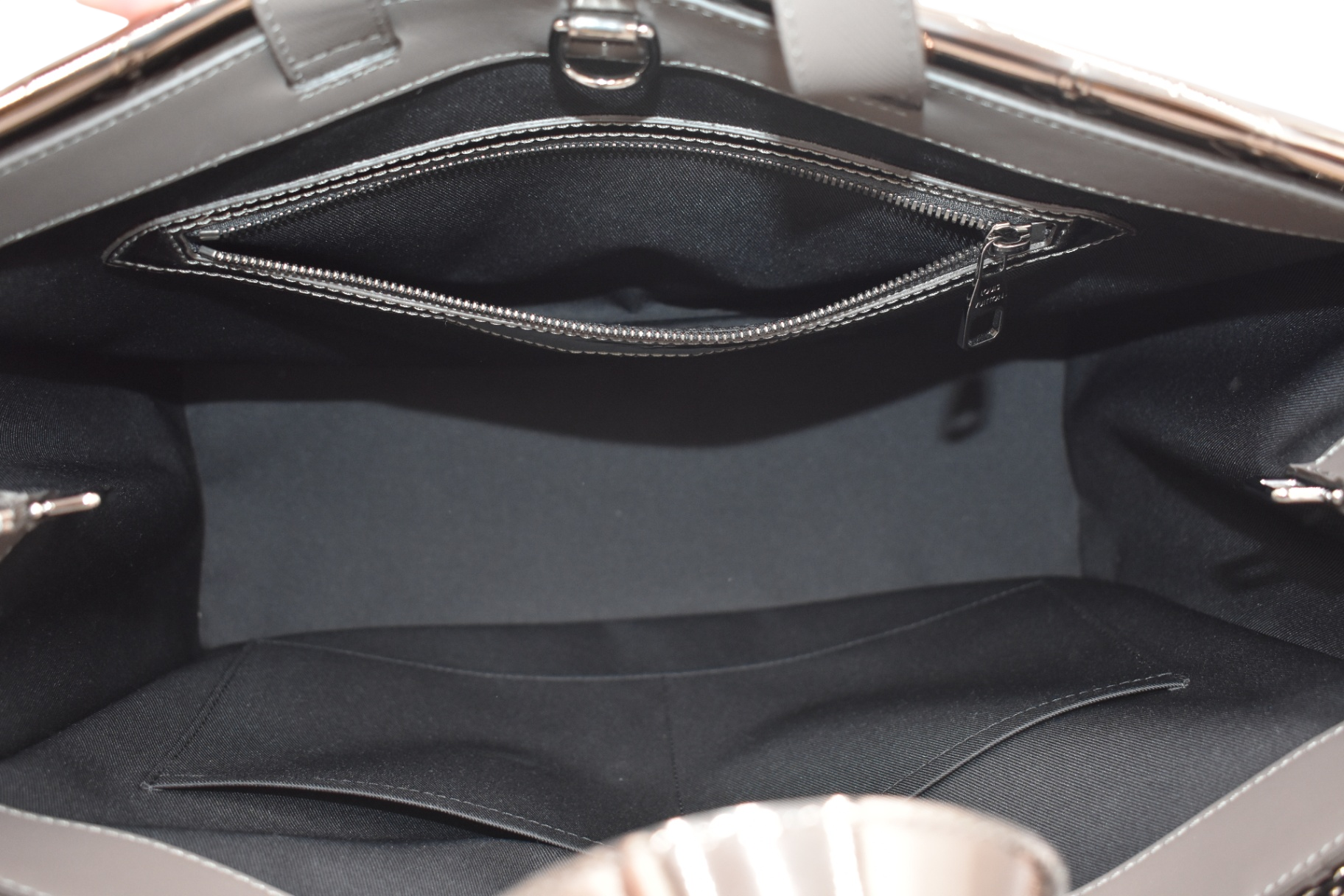 Shopper Tote Metallic Silver MM