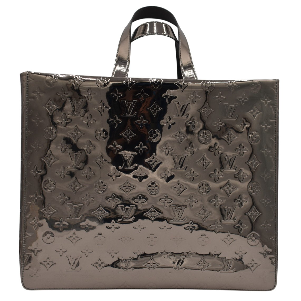 Shopper Tote Metallic Silver MM